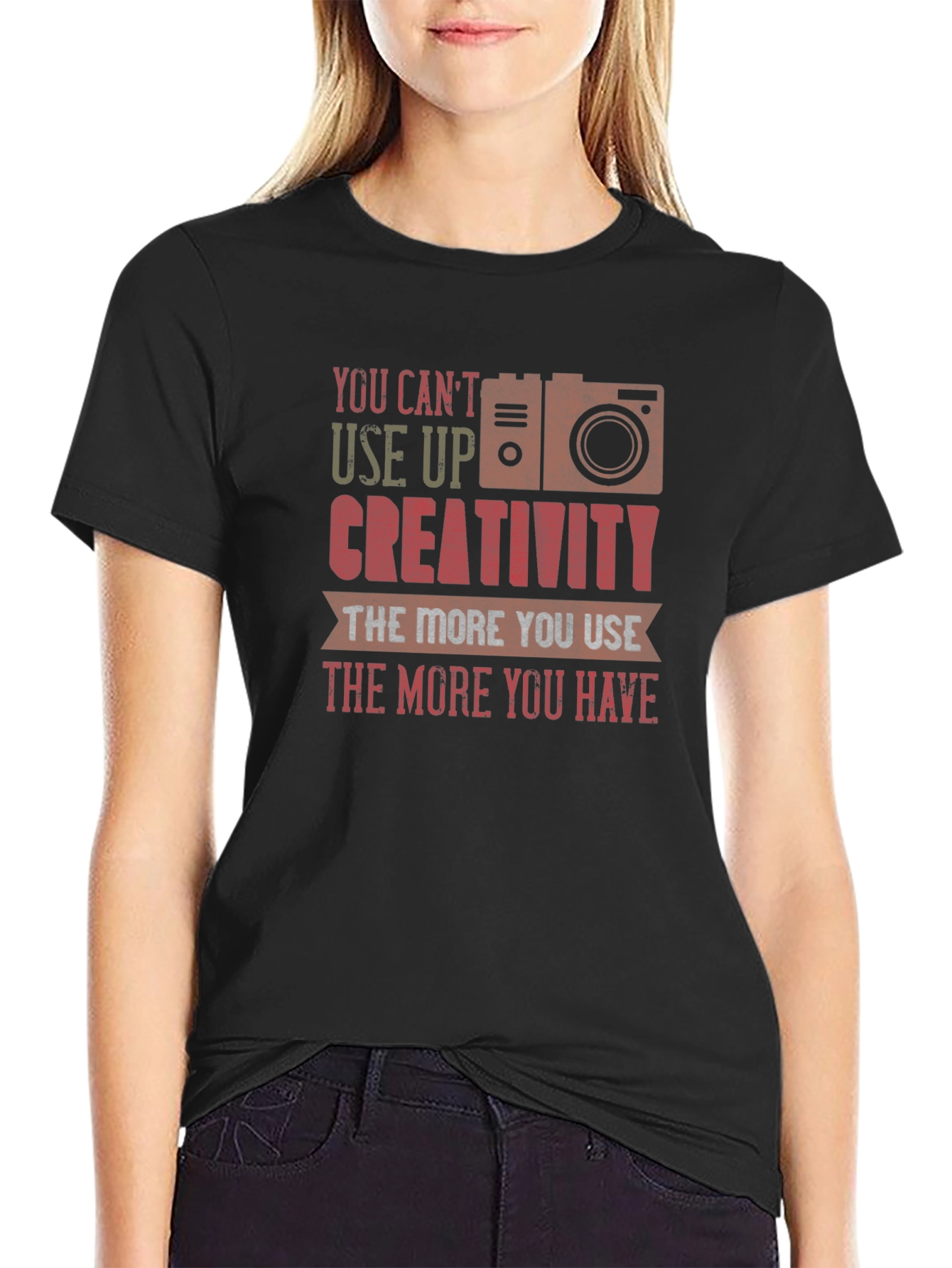 Creative Photographer T-Shirt - Unisex Black Tee