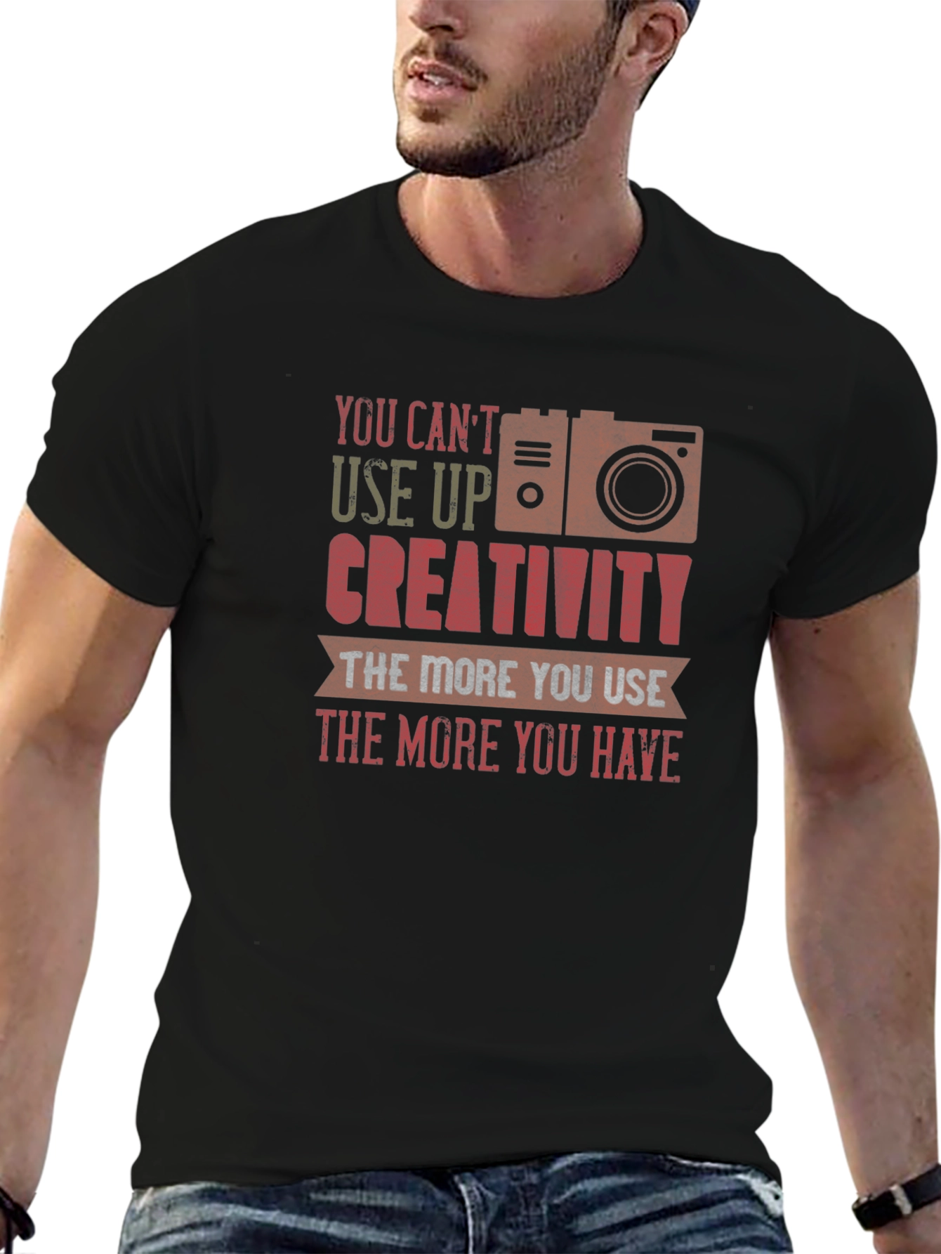 Creative Photographer T-Shirt - Unisex Black Tee