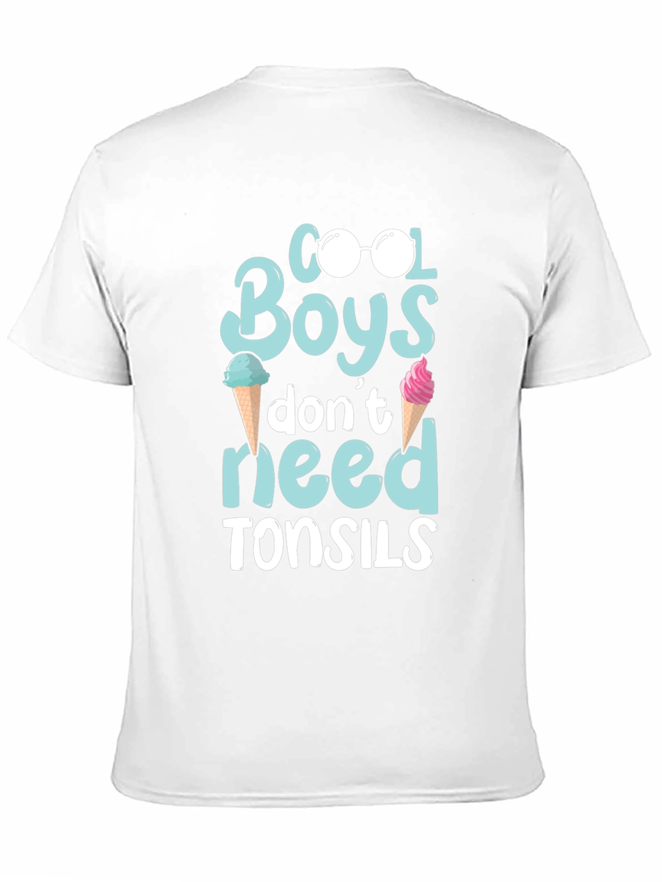 Cool Boys T-Shirt: Ice Cream & Sunglasses