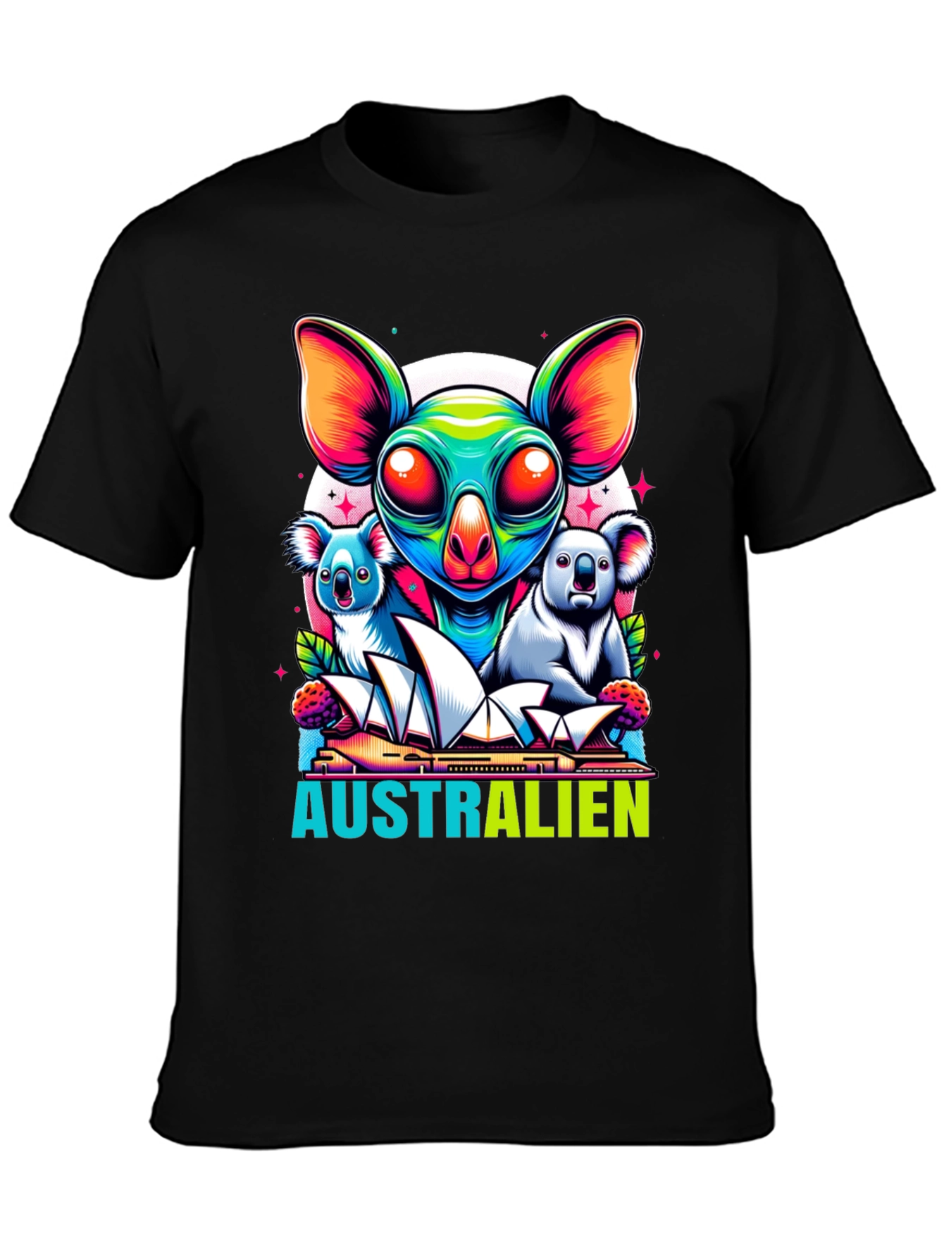 Aussie Pride T-Shirt: Alien Koala Design