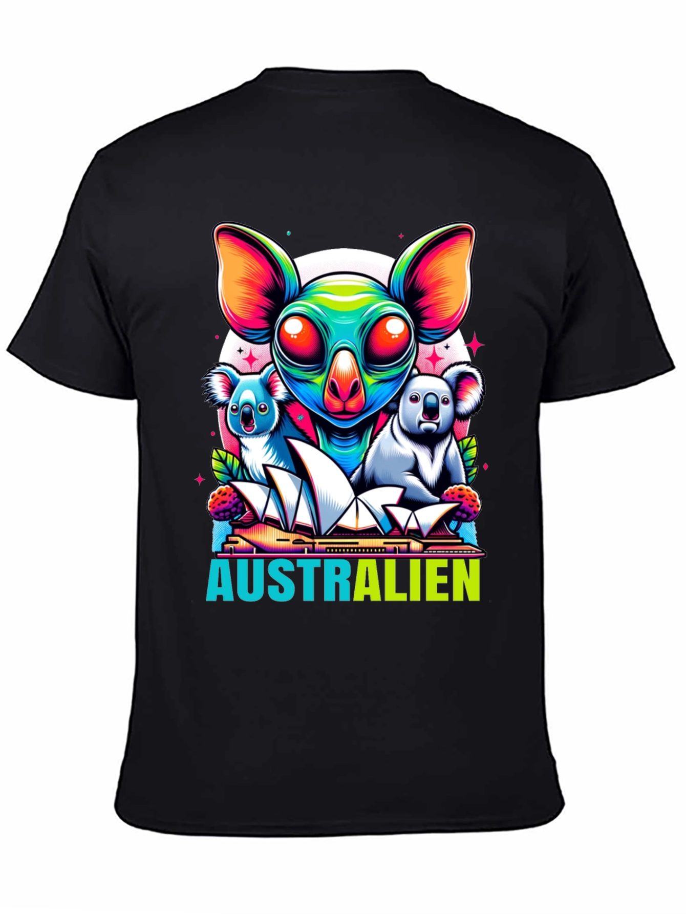 Aussie Pride T-Shirt: Alien Koala Design