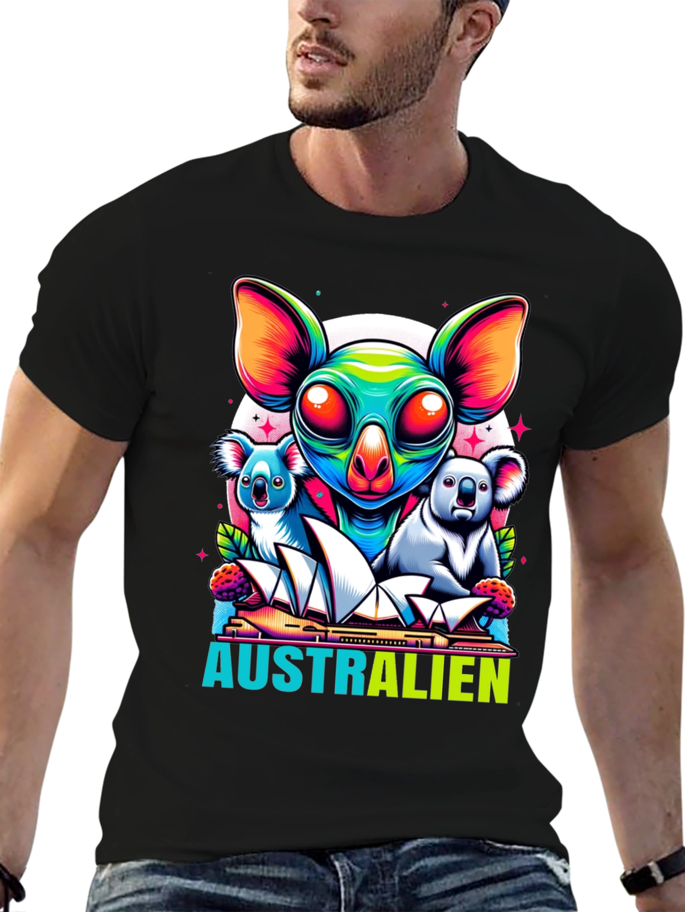 Aussie Pride T-Shirt: Alien Koala Design