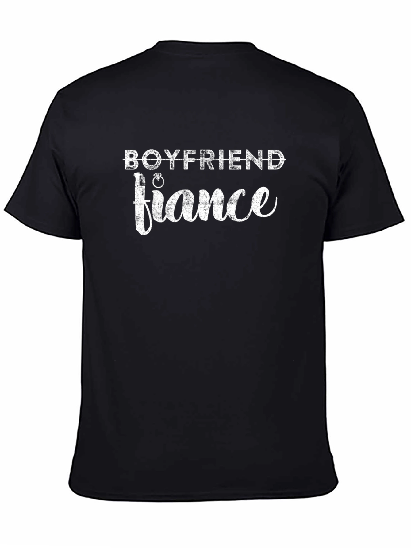 Boyfriend Fiance Black Graphic Tee