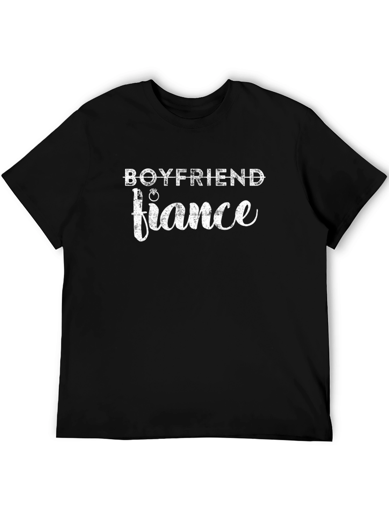 Boyfriend Fiance Black Graphic Tee