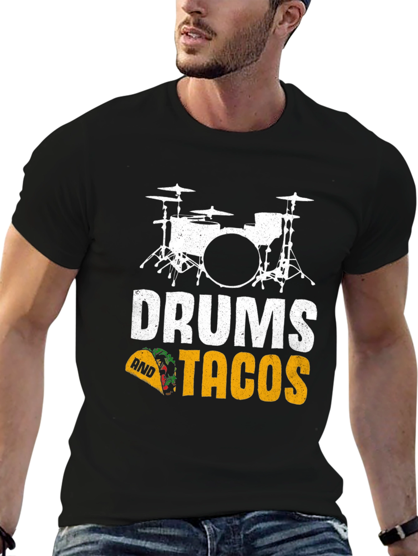 Drums and Tacos Graphic T-Shirt