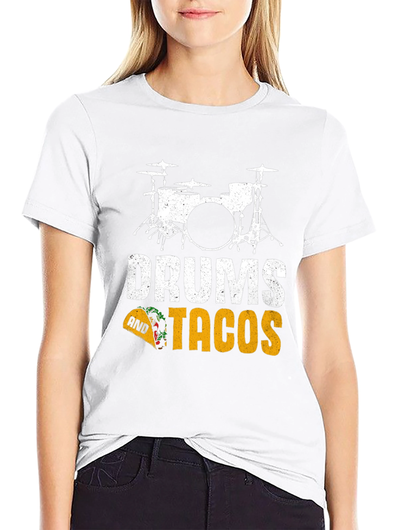 Drums and Tacos Graphic T-Shirt