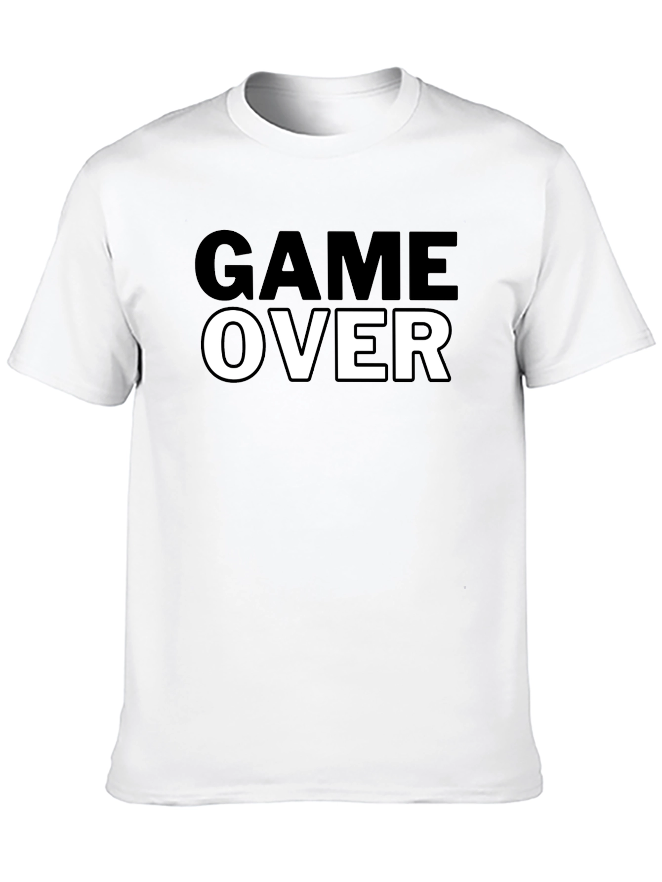Game Over Black Graphic Tee - Gamer T-Shirt