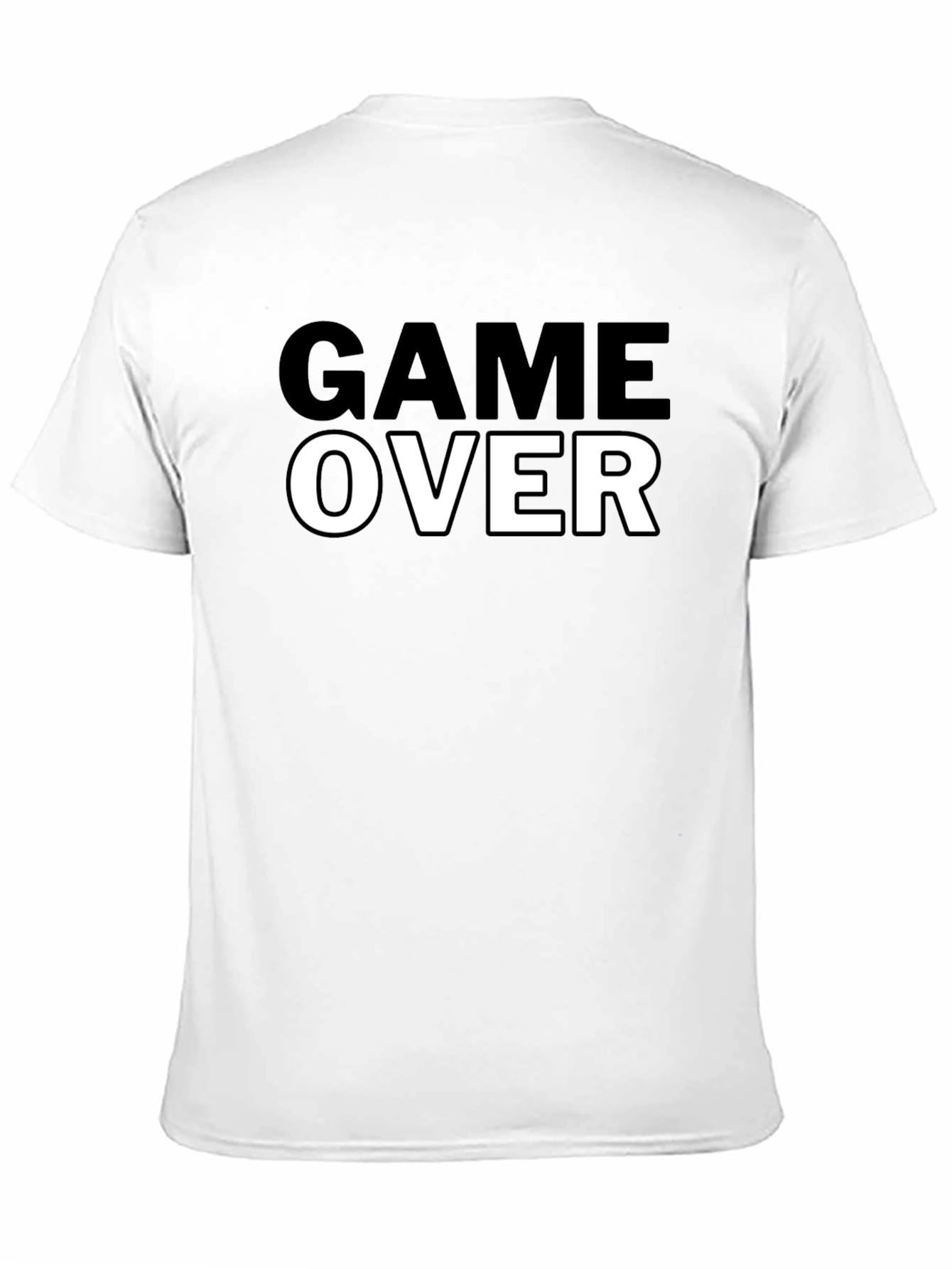 Game Over Black Graphic Tee - Gamer T-Shirt
