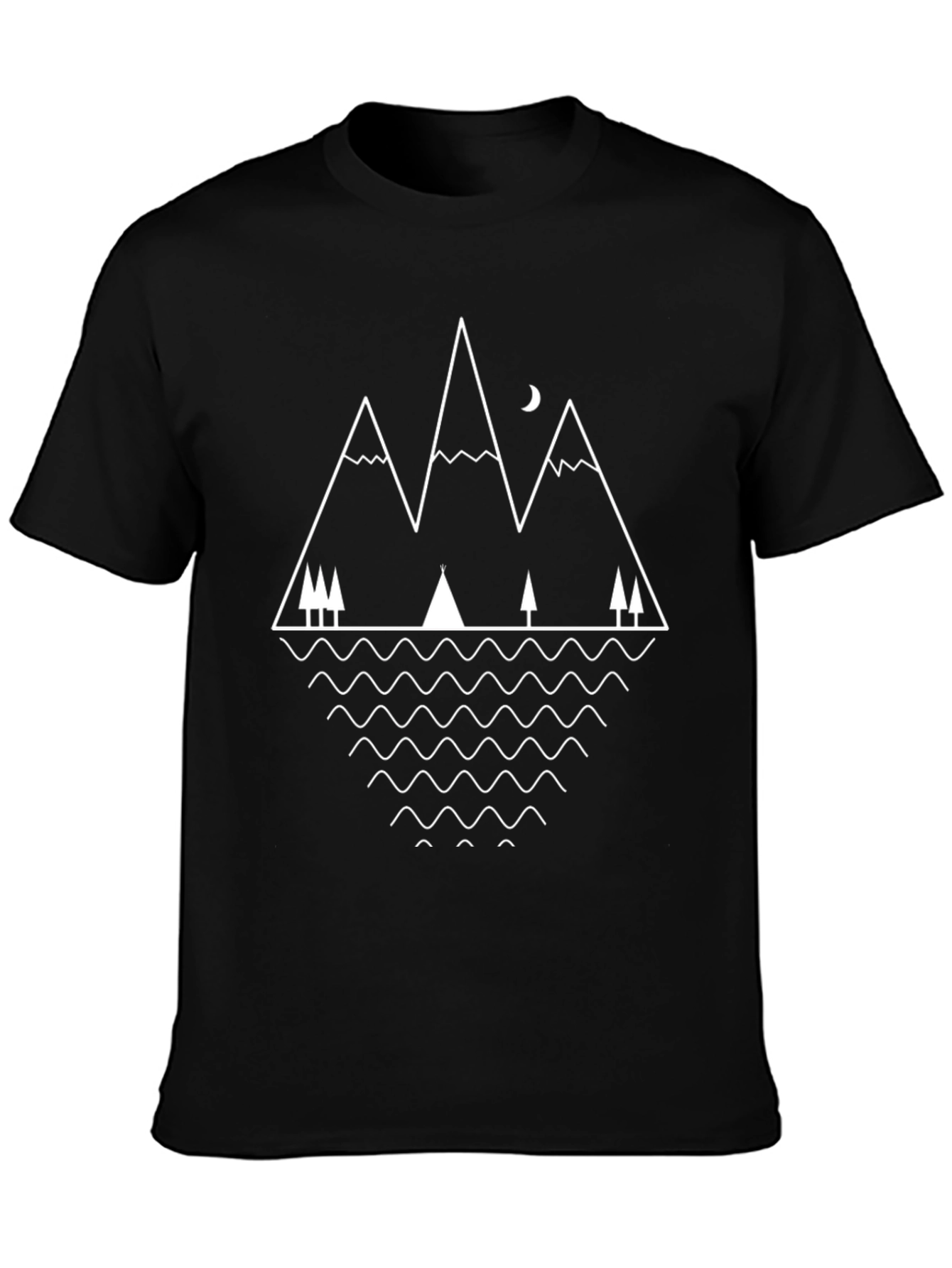 Geometric Mountain Graphic Tee - Adventure Ready