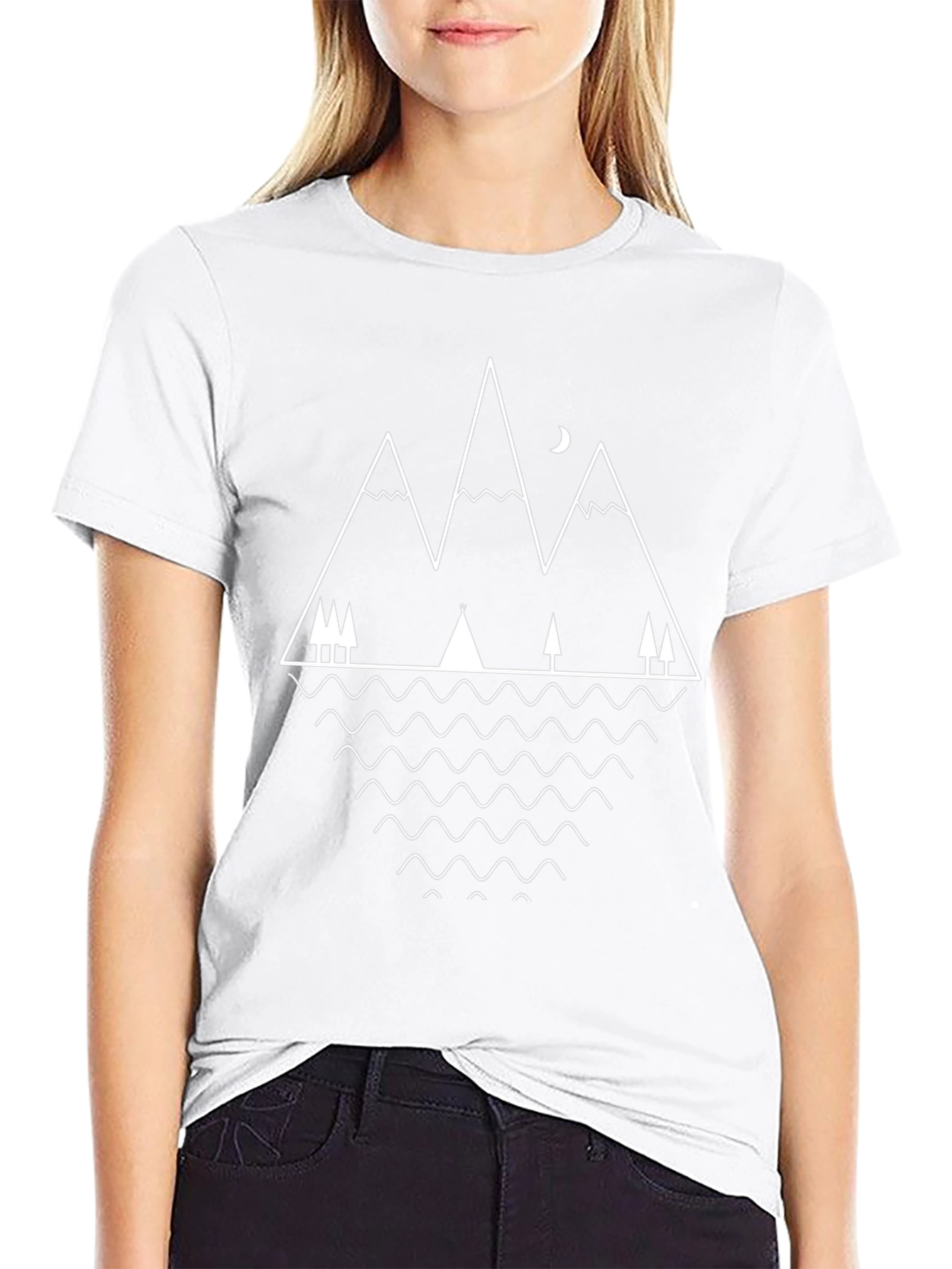 Geometric Mountain Graphic Tee - Adventure Ready