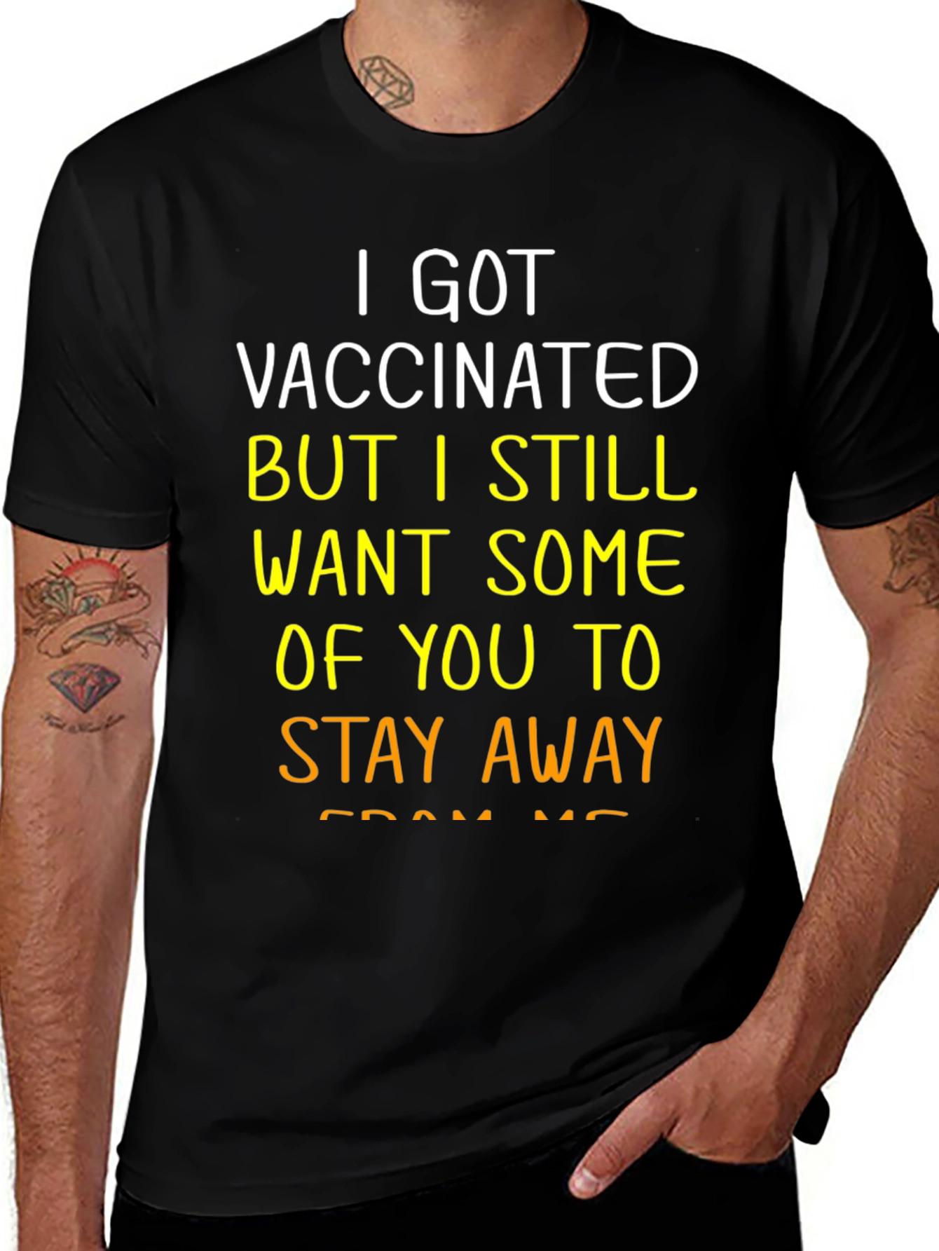 Vaccinated Stay Away Graphic Tee