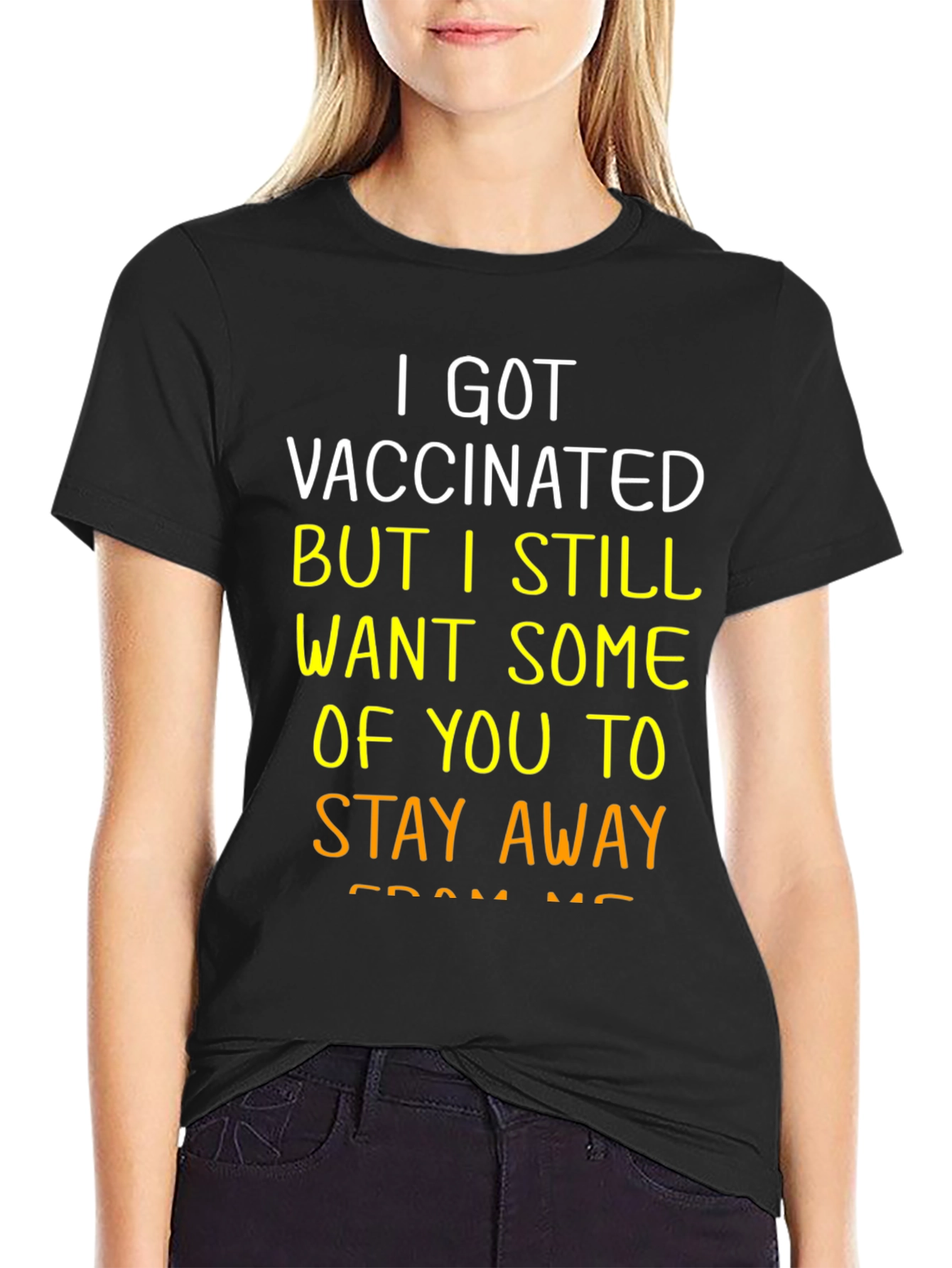 Vaccinated Stay Away Graphic Tee