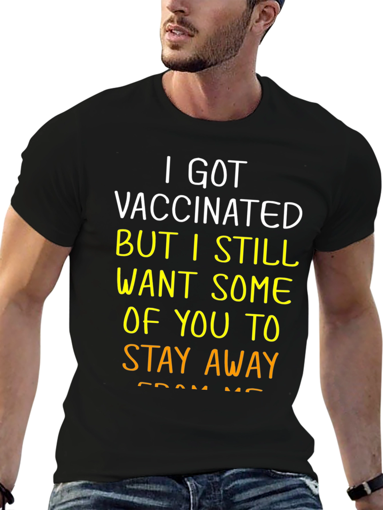 Vaccinated Stay Away Graphic Tee
