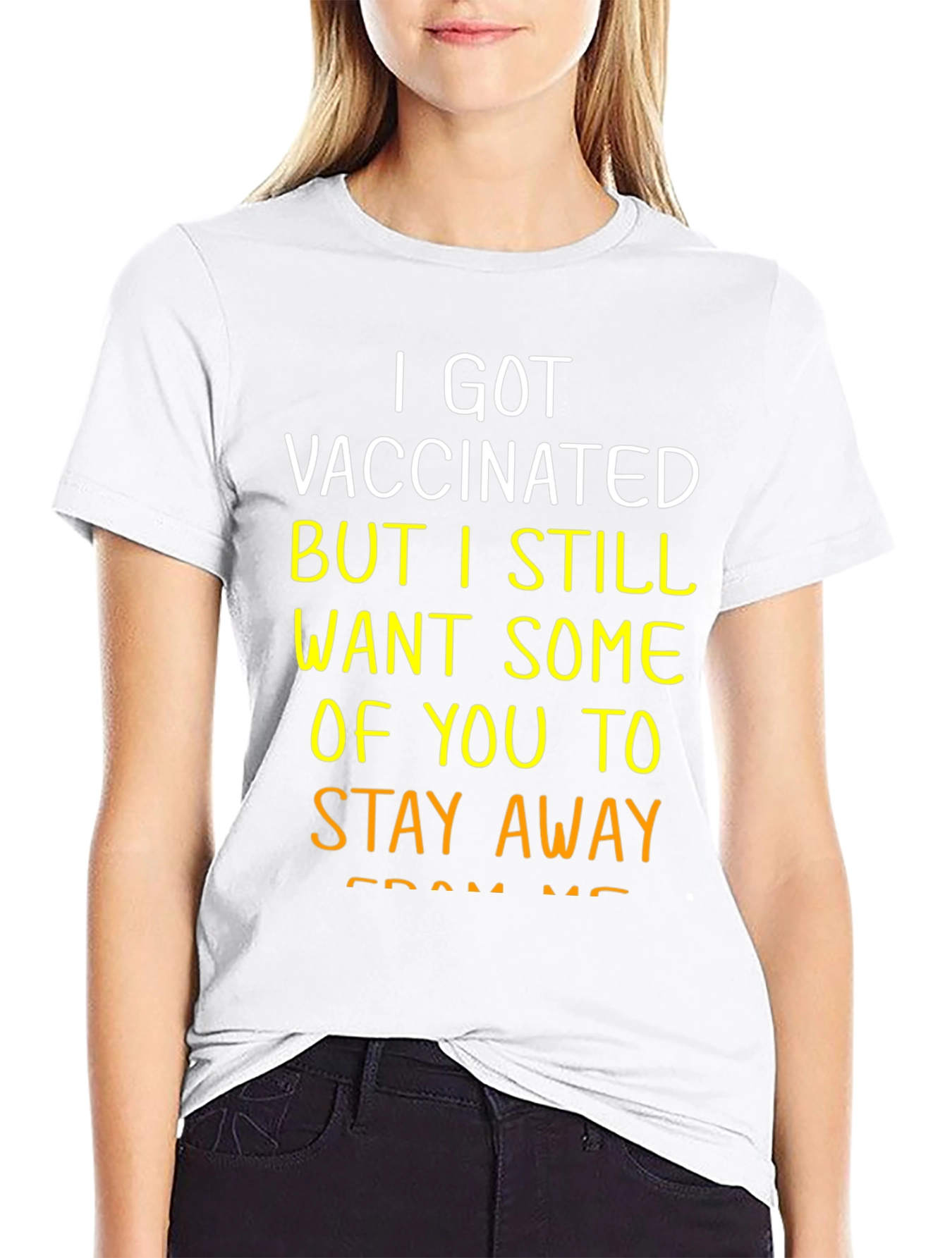 Vaccinated Stay Away Graphic Tee