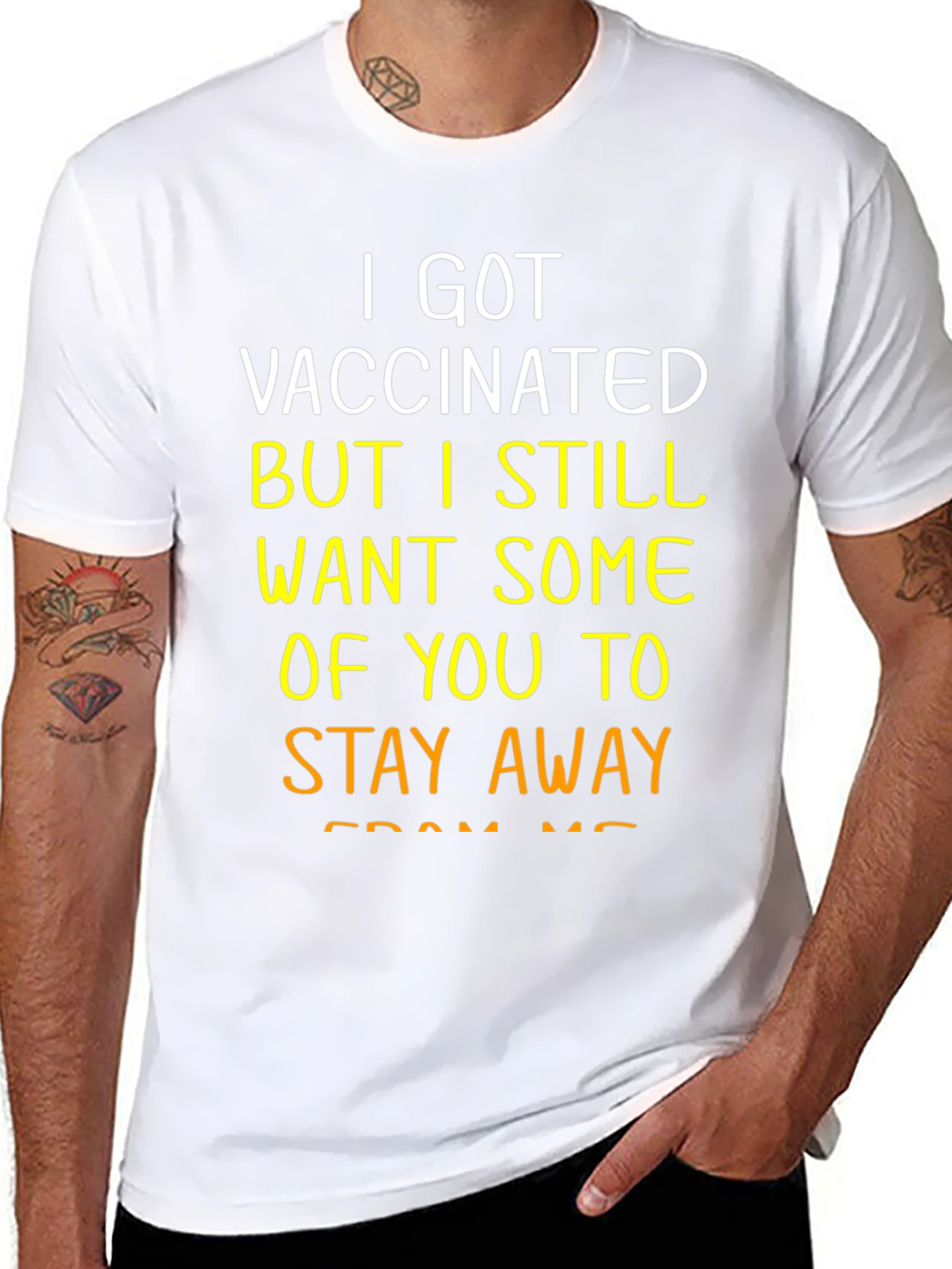 Vaccinated Stay Away Graphic Tee
