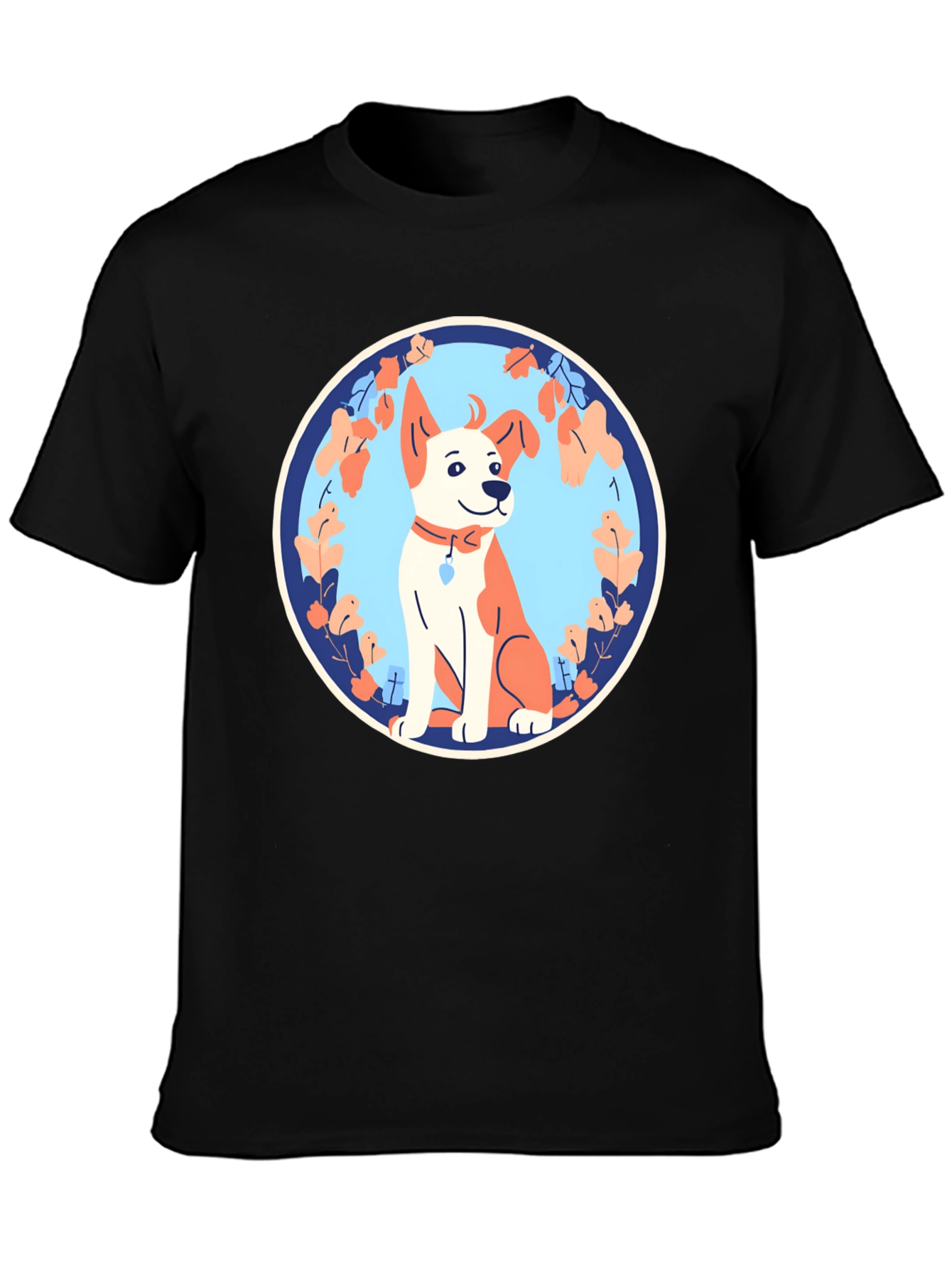 Dog Graphic Tee - Black