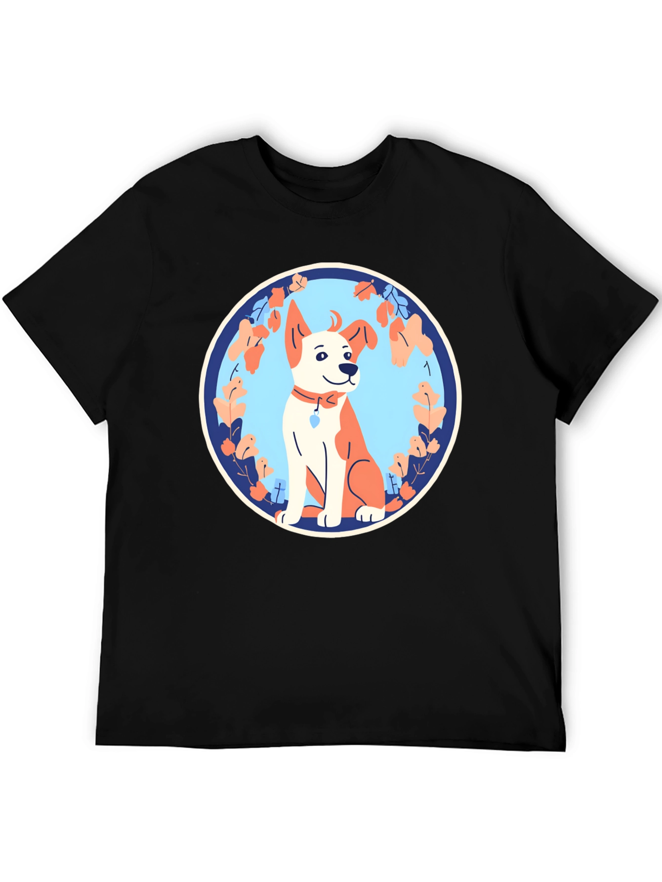 Dog Graphic Tee - Black
