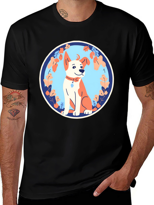 Dog Graphic Tee - Black