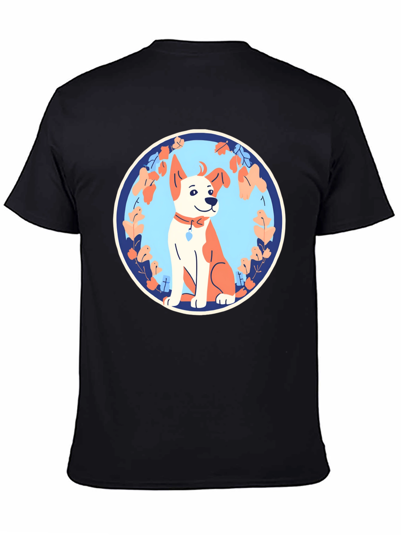 Dog Graphic Tee - Black