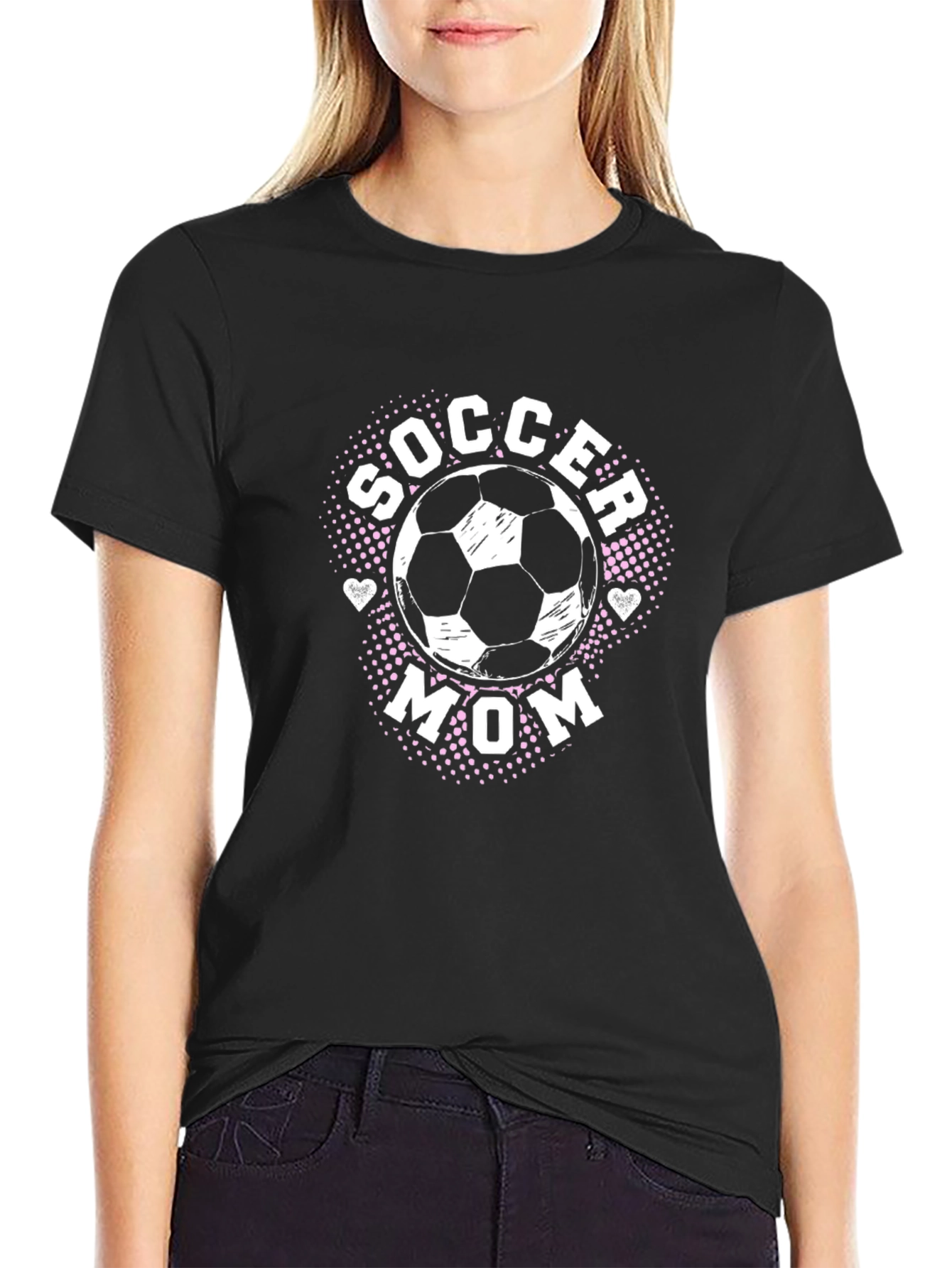 Soccer Mom Graphic T-Shirt - Black