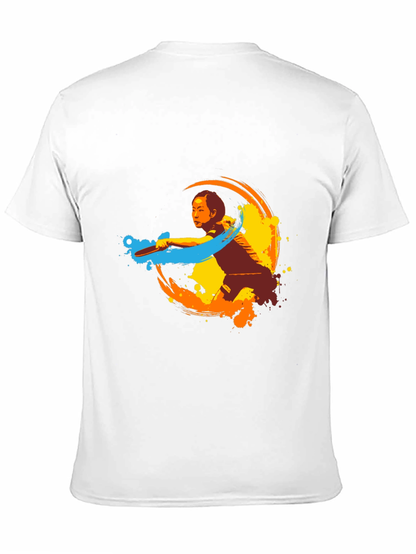 Table Tennis Player Graphic Tee - Black