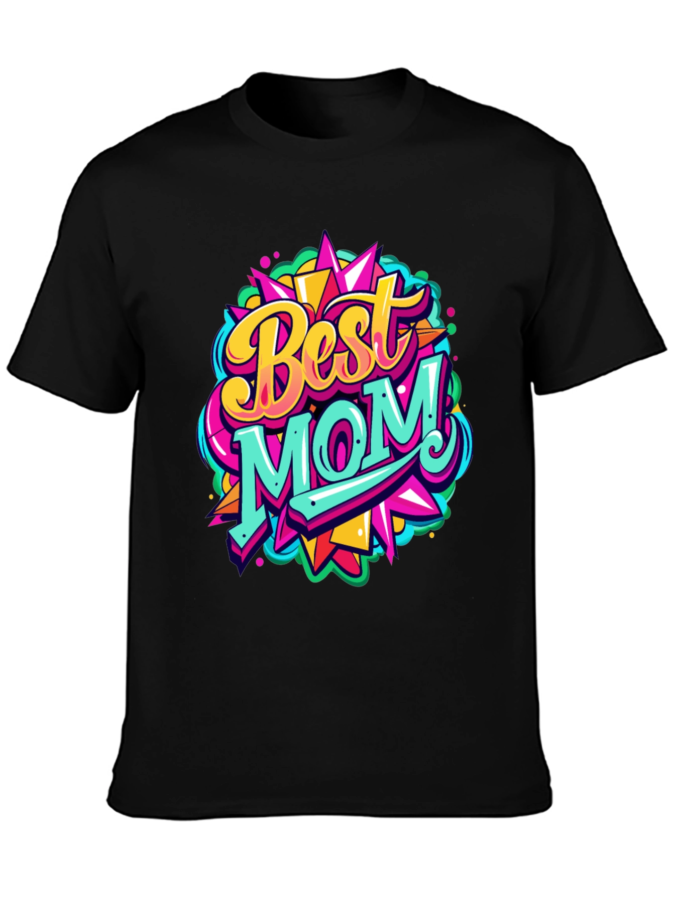 Best Mom Ever Graphic Tee - Mens Black T-Shirt