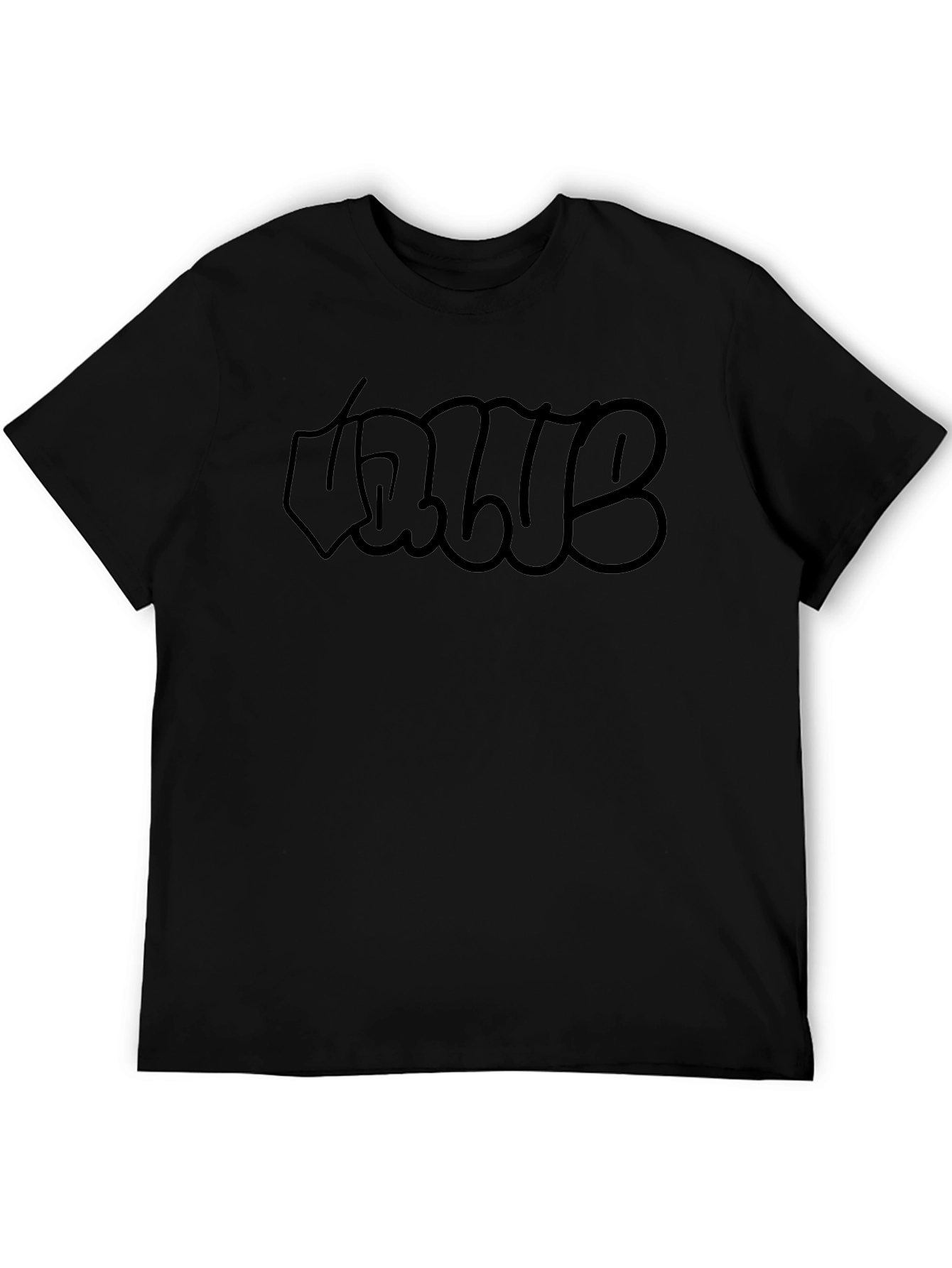 Black Graffiti Style Tee