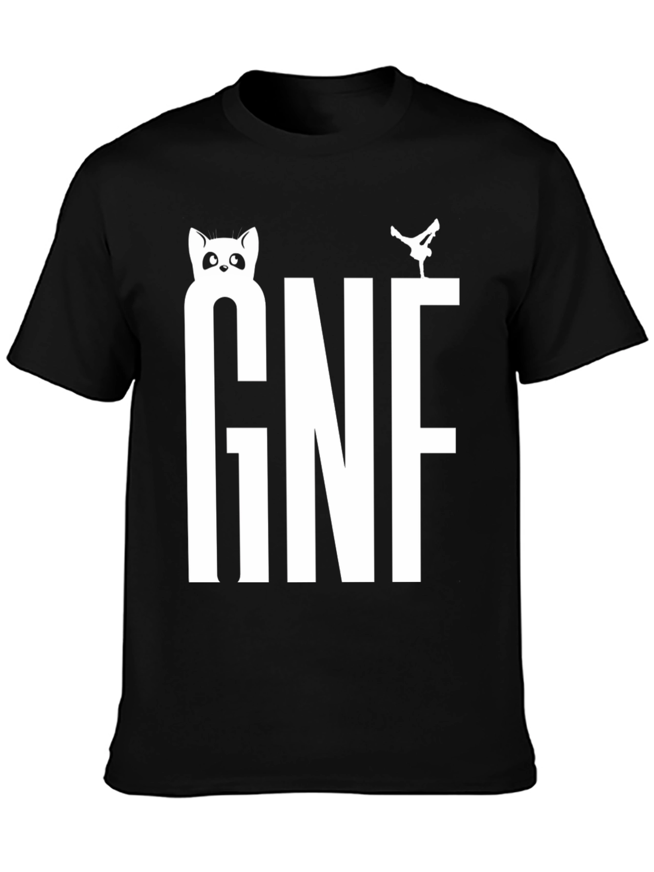 GNF Graphic Tee - Cool & Casual Black T-Shirt
