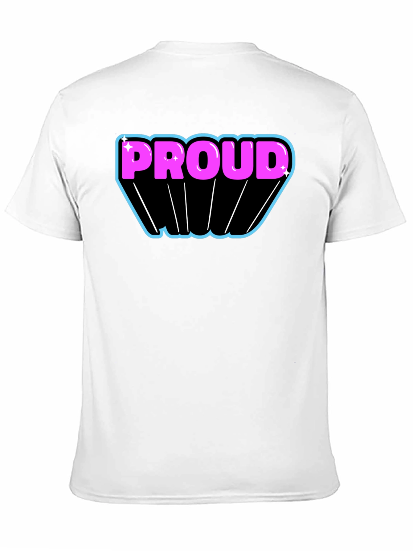 Proud Graphic T-Shirt - Black Cotton Blend
