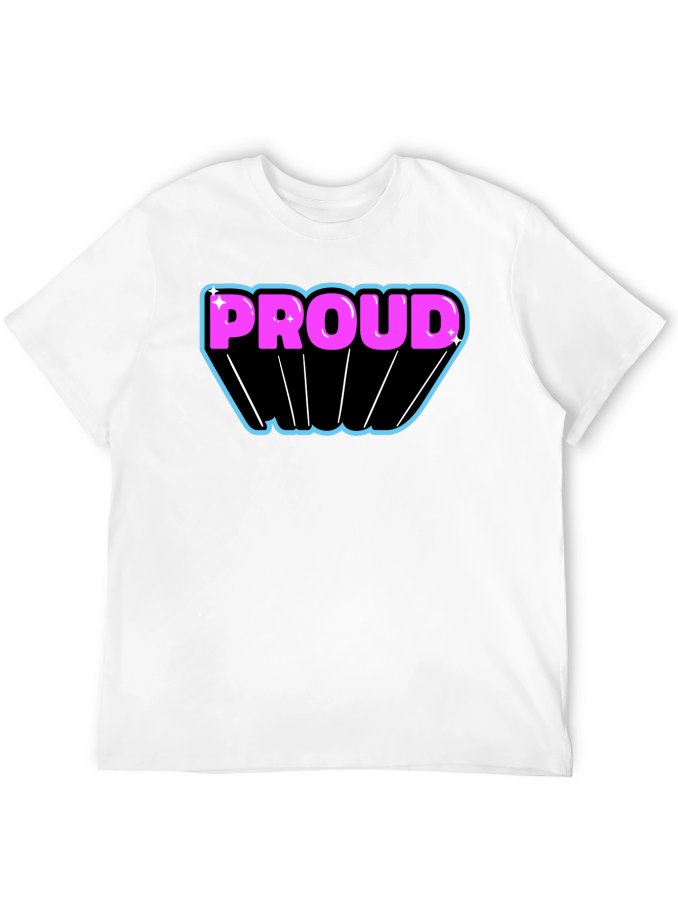 Proud Graphic T-Shirt - Black Cotton Blend