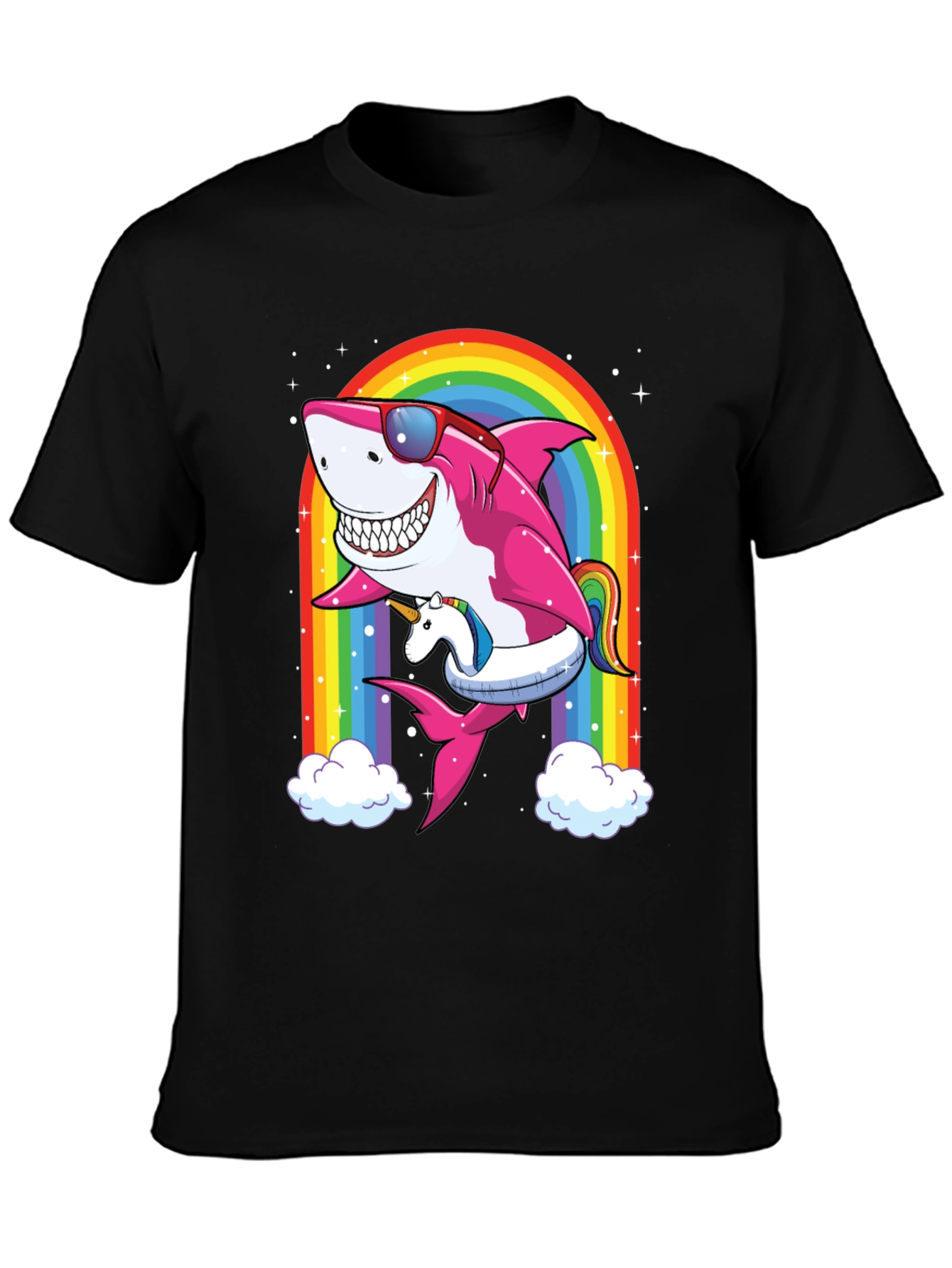 Shark Unicorn Rainbow T-Shirt