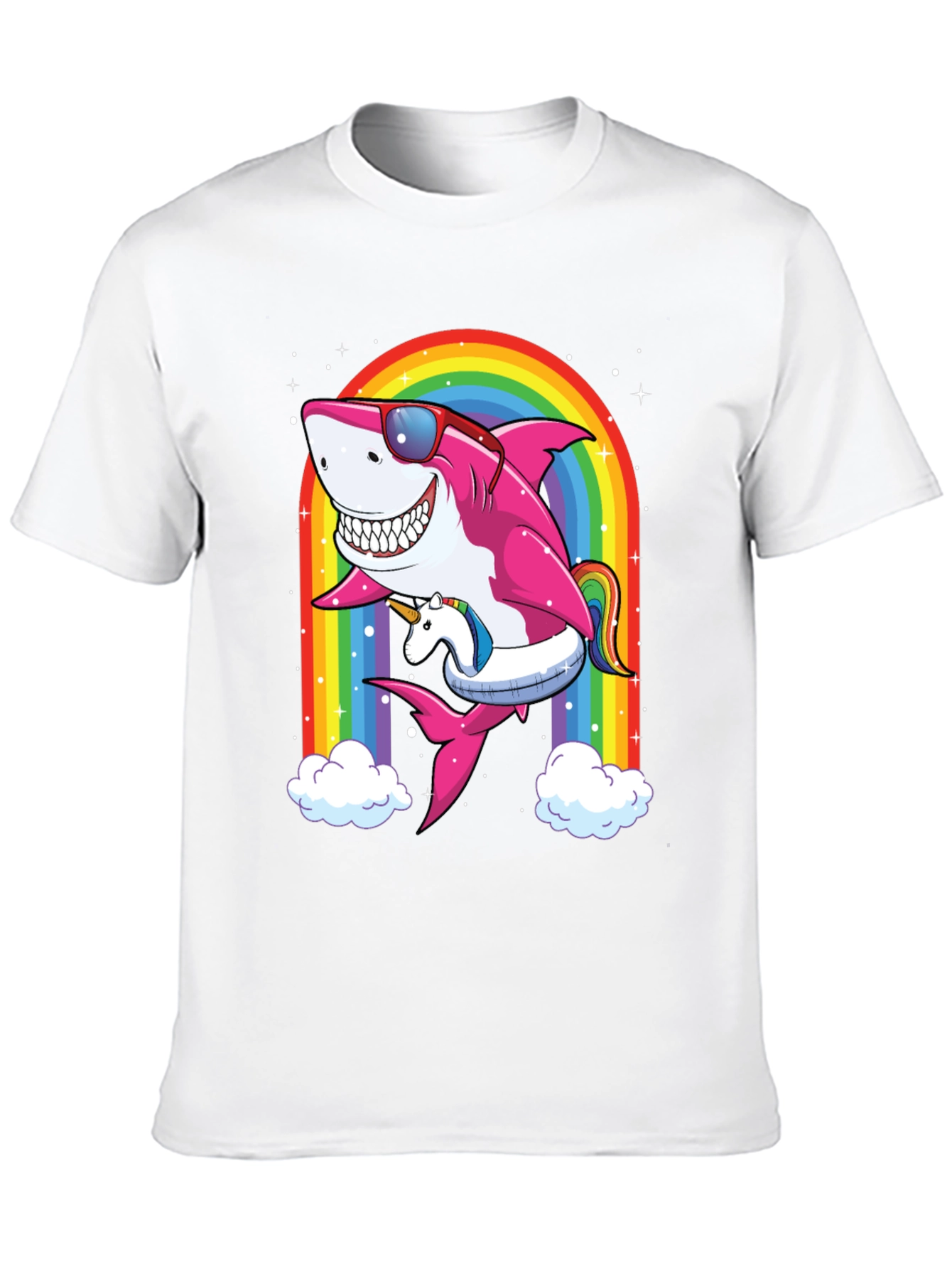 Shark Unicorn Rainbow T-Shirt