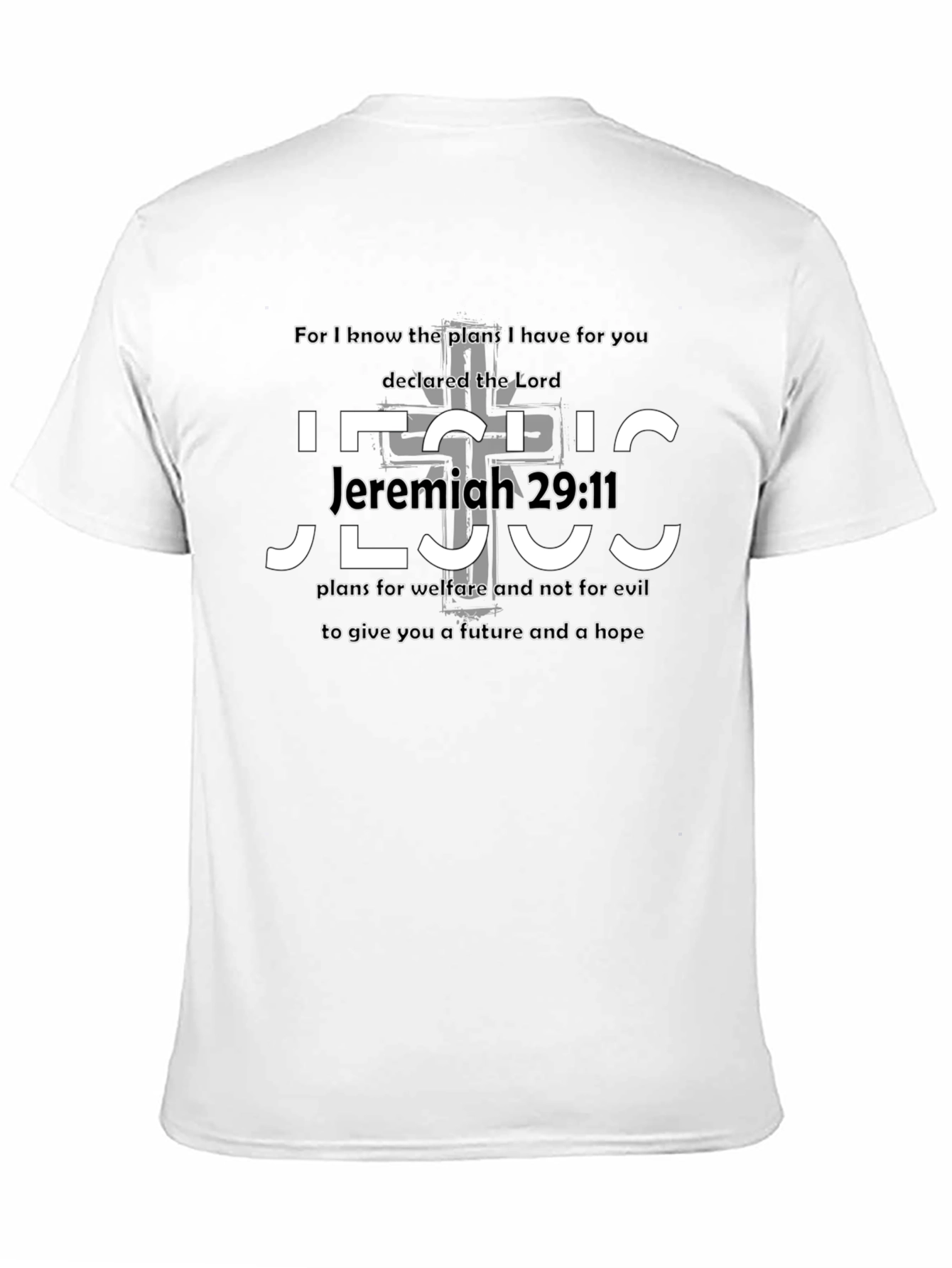 Jeremiah 29:11 Bible Verse Graphic T-Shirt