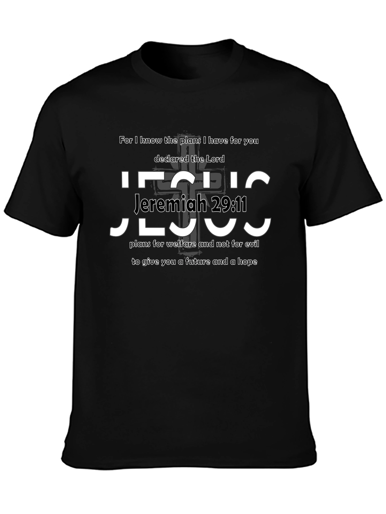 Jeremiah 29:11 Bible Verse Graphic T-Shirt