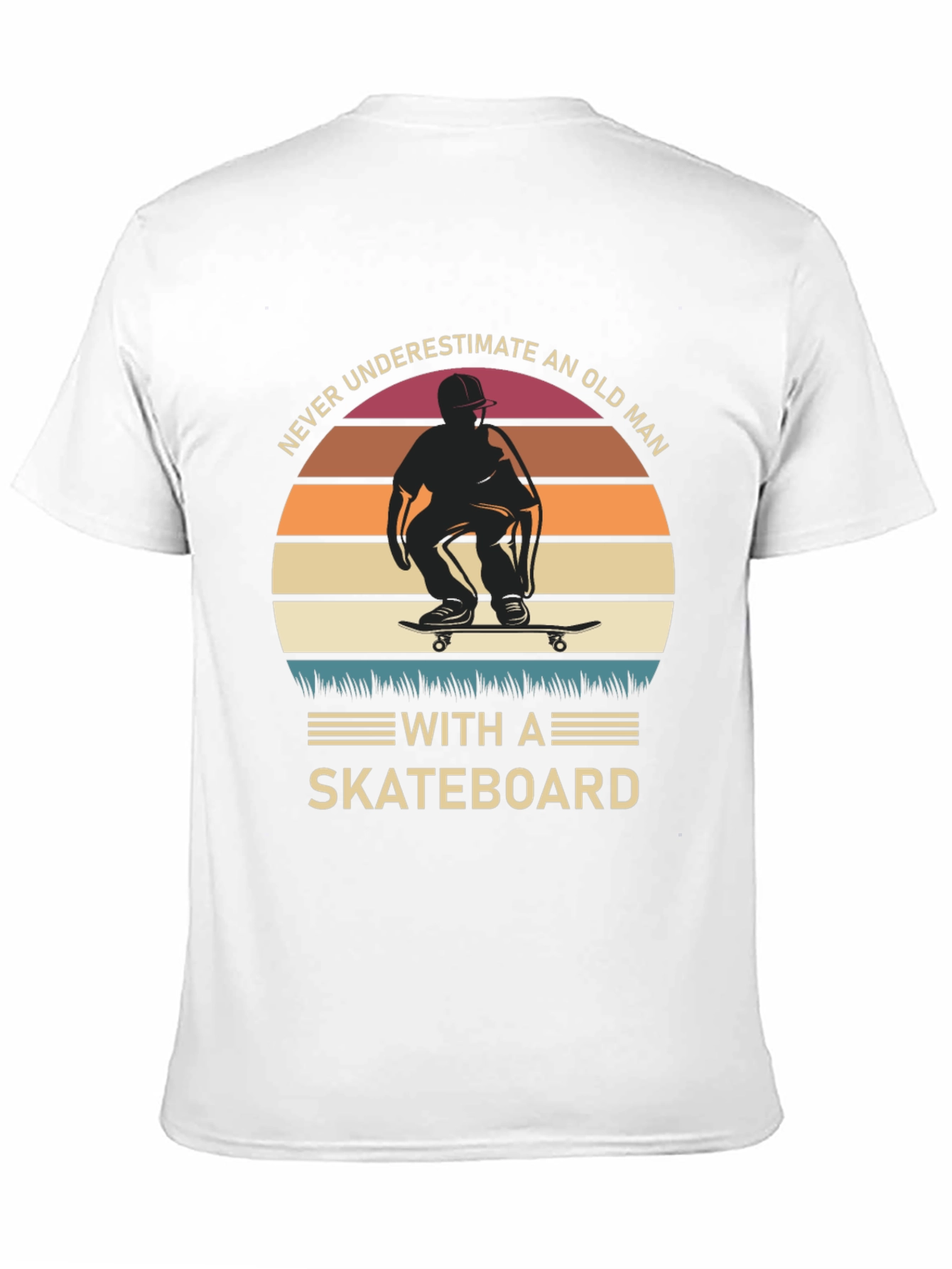 Old Man Skateboard T-Shirt
