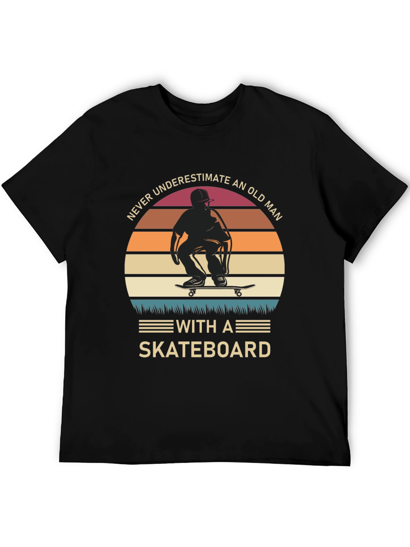 Old Man Skateboard T-Shirt
