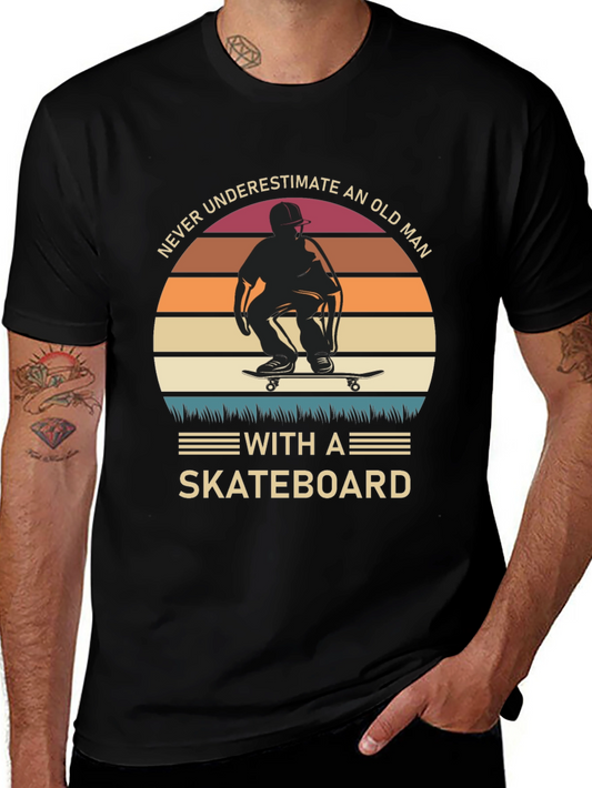 Old Man Skateboard T-Shirt