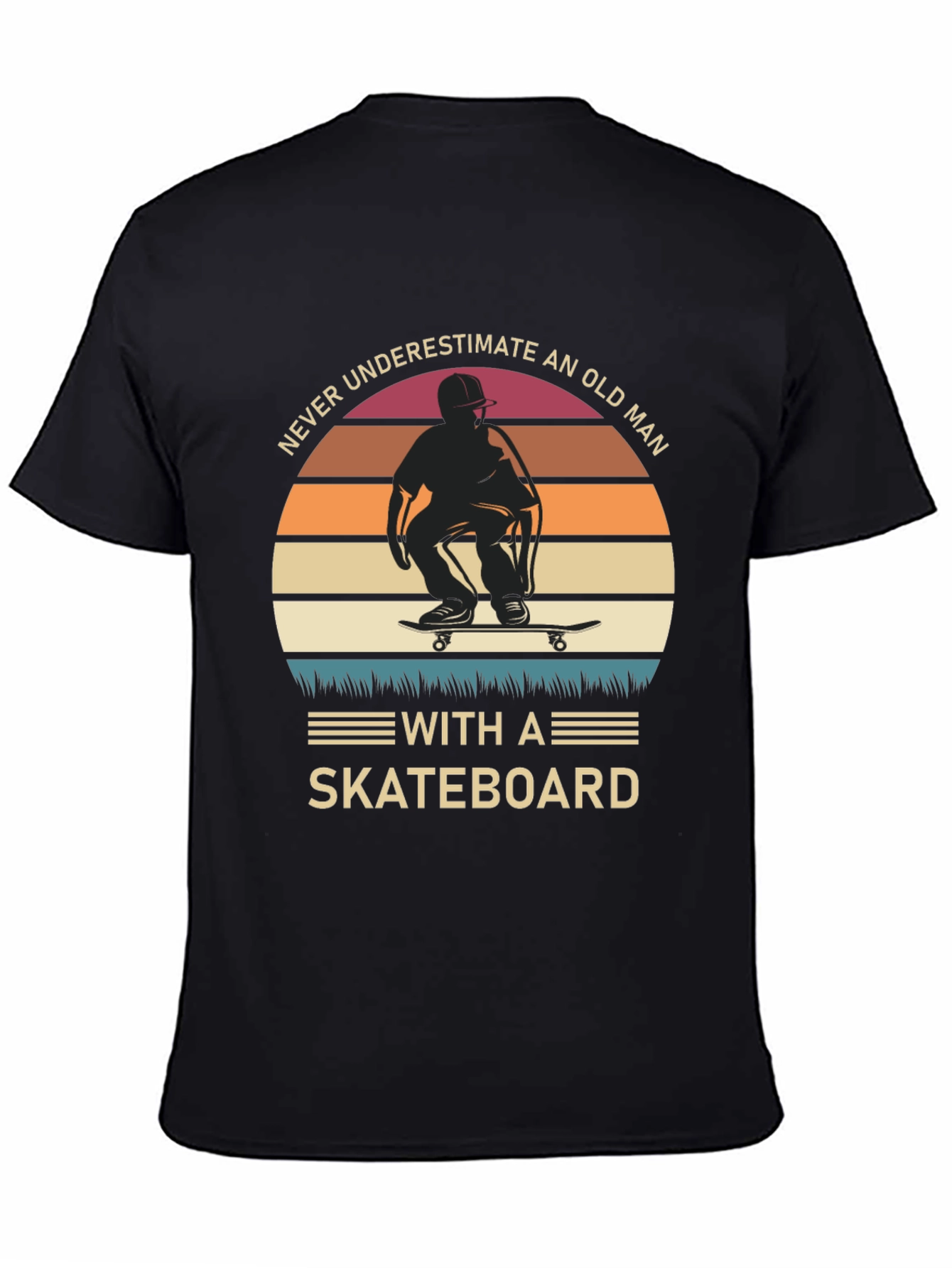 Old Man Skateboard T-Shirt