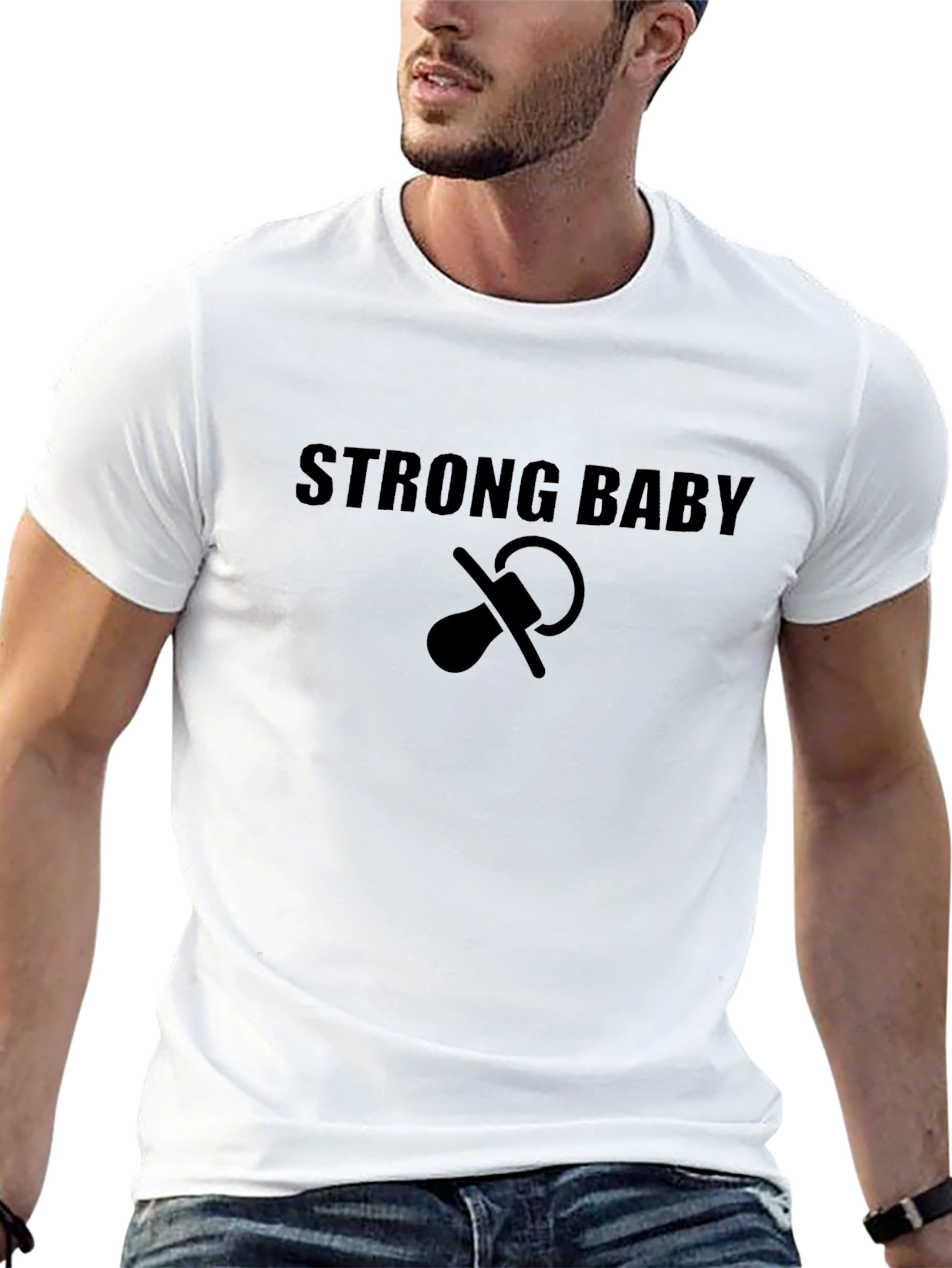 Strong Baby Graphic Tee - Unisex Cotton T-Shirt