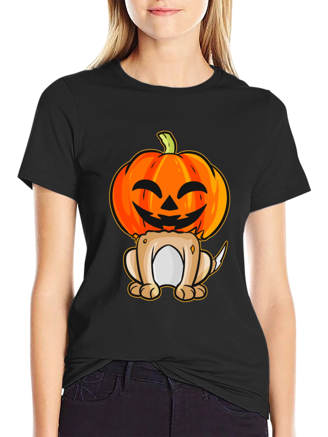 Halloween Dog Pumpkin T-Shirt
