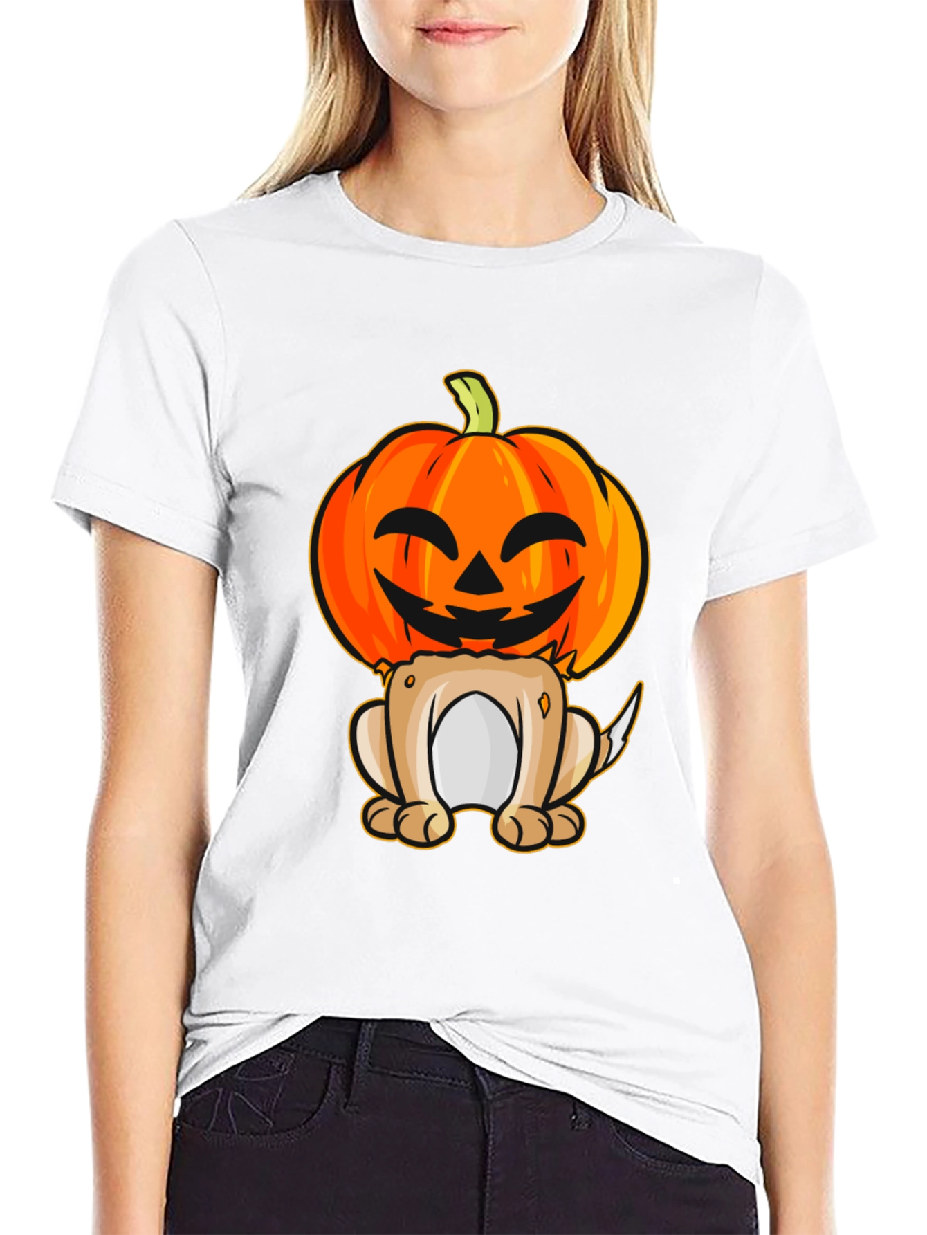 Halloween Dog Pumpkin T-Shirt