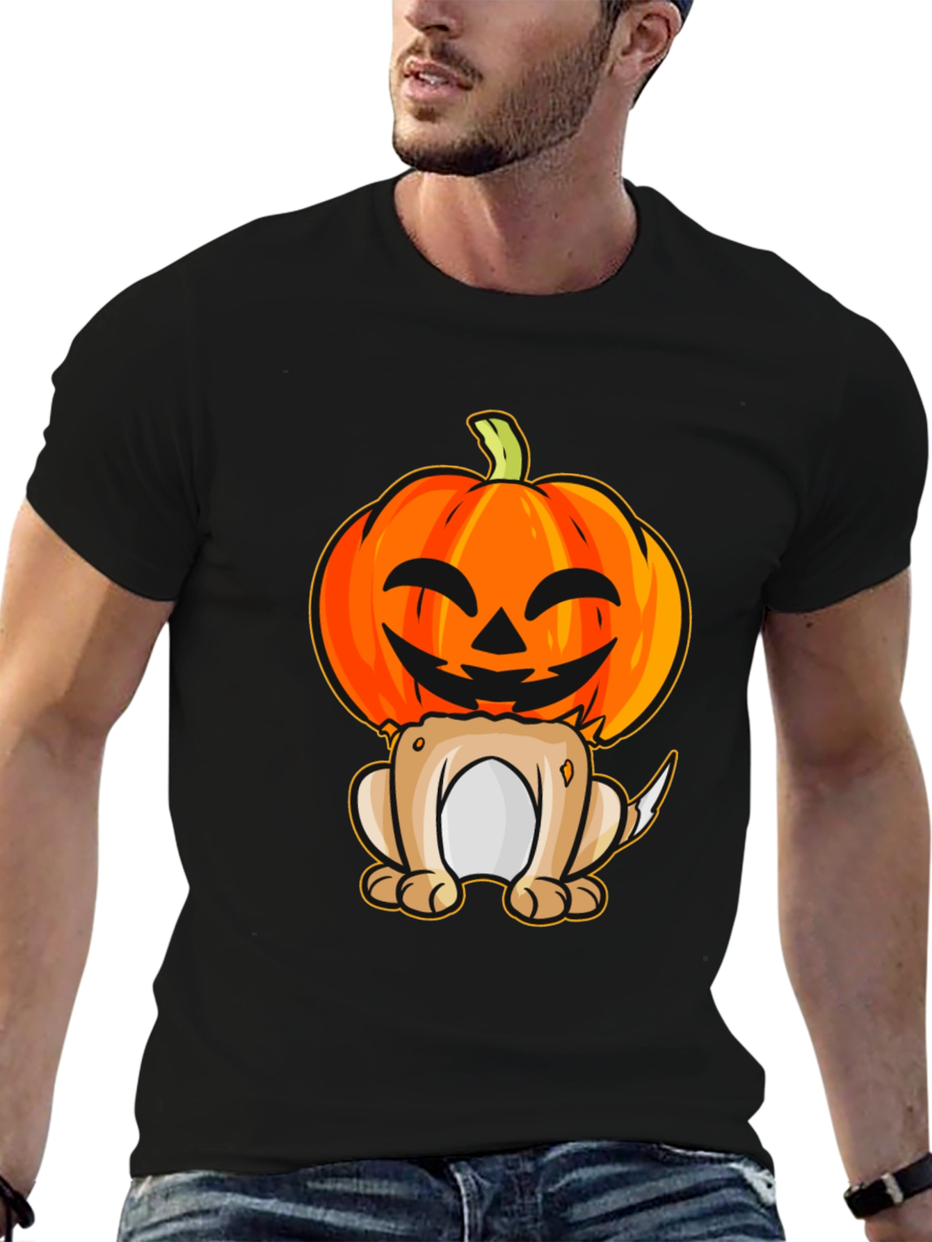 Halloween Dog Pumpkin T-Shirt