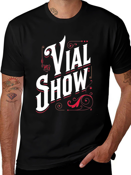 Vial Show Graphic Print Tee - Black