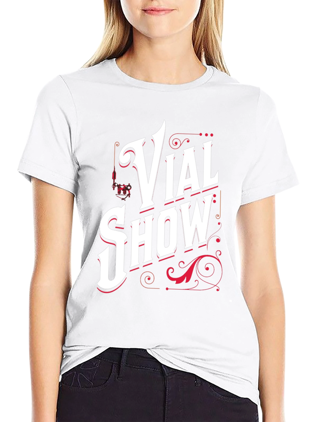 Vial Show Graphic Print Tee - Black