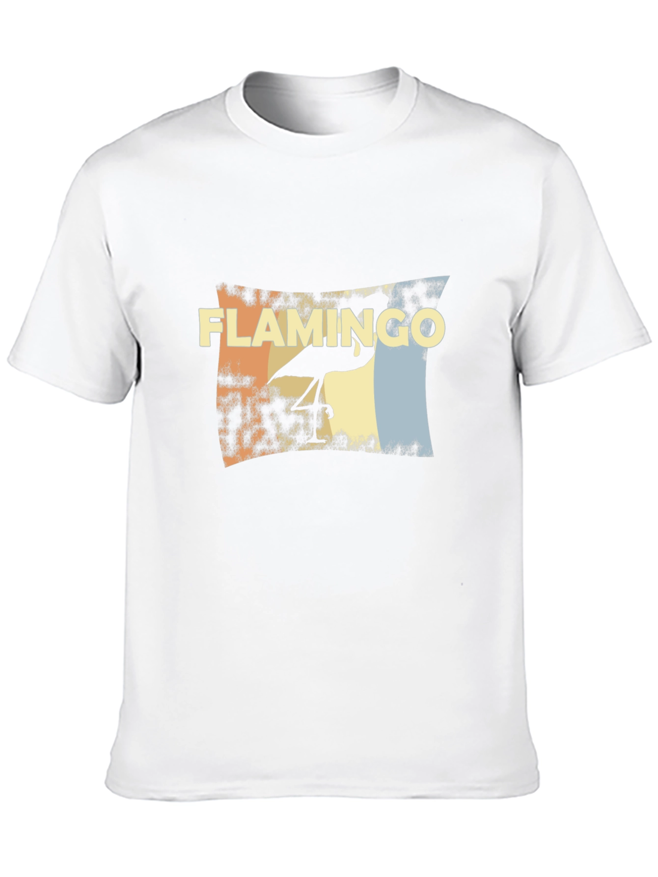 Retro Flamingo Graphic Tee - Stylish Black T-Shirt