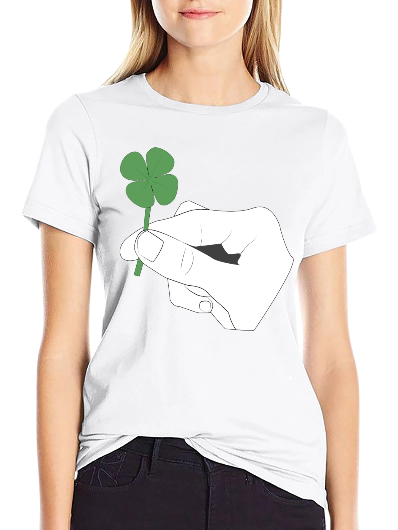 Lucky Four-Leaf Clover Graphic Tee