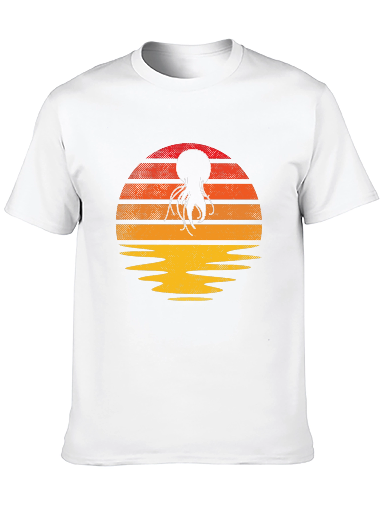 Sunset Octopus Graphic T-Shirt