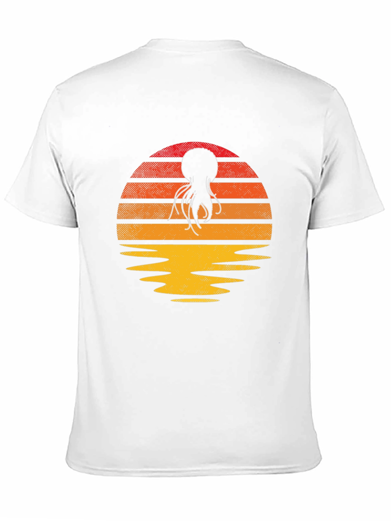 Sunset Octopus Graphic T-Shirt