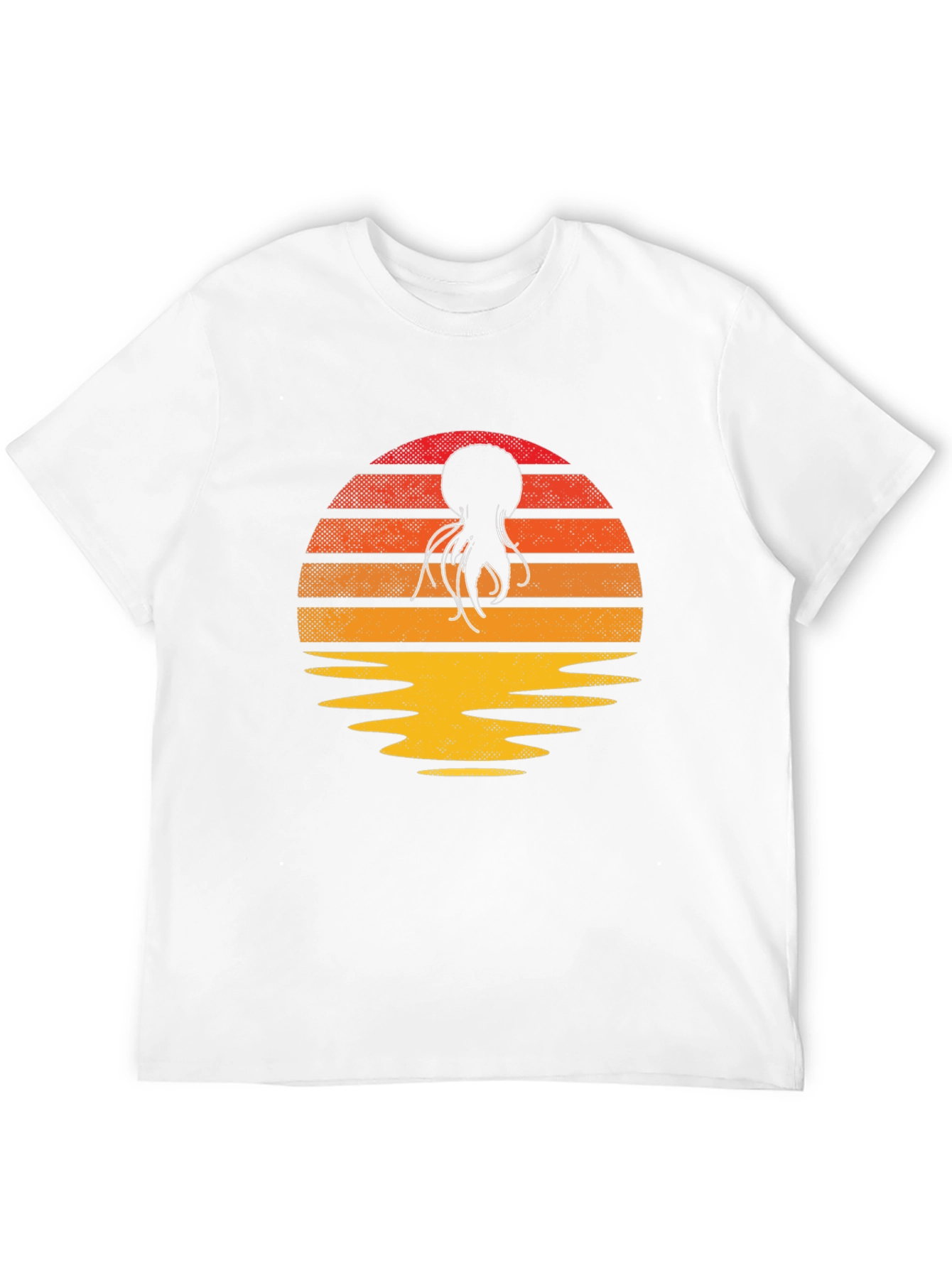 Sunset Octopus Graphic T-Shirt