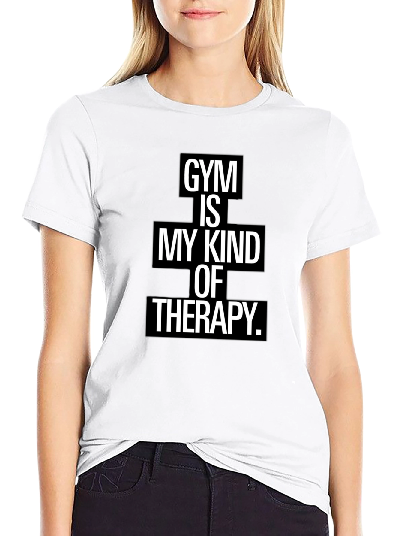 Gym Therapy Black Graphic Tee